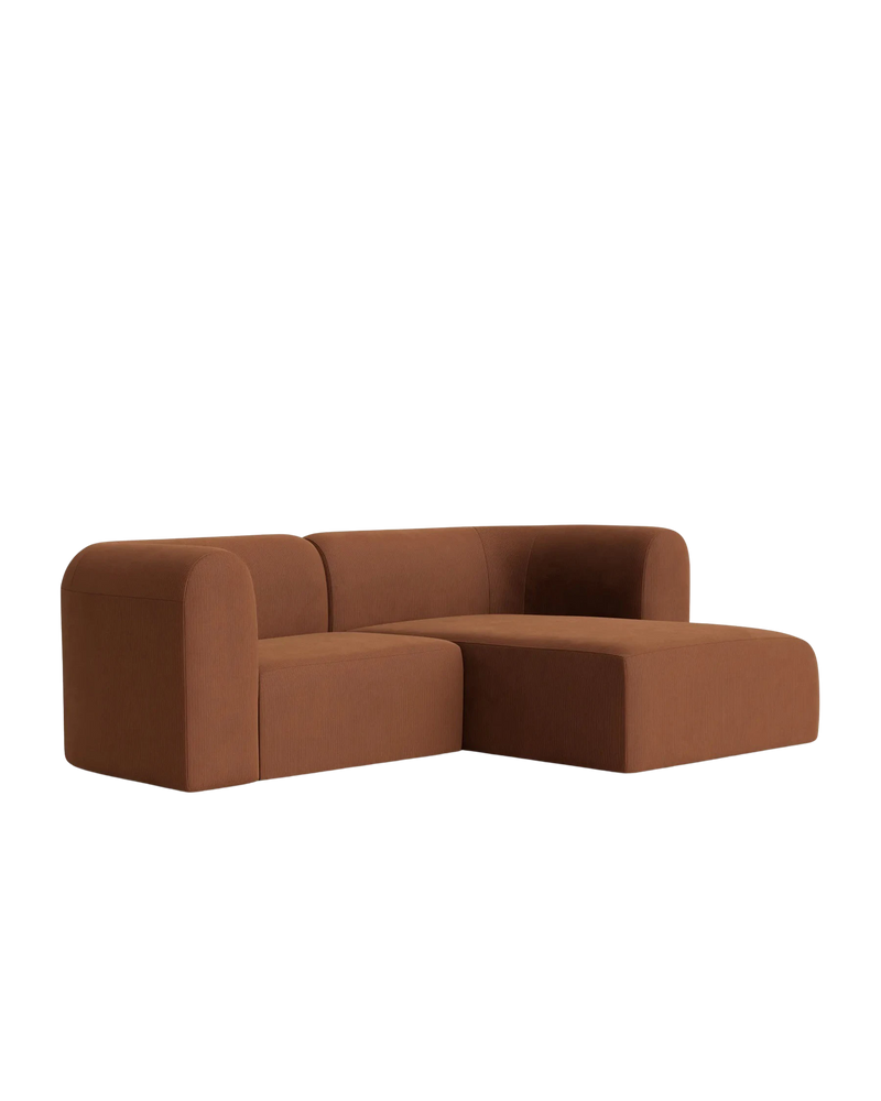 Berg 3 Seater RHF Chaise Sofa - Corduroy Cocoa