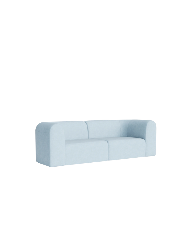Berg 3 Seater Sofa - Fossil Powder Blue