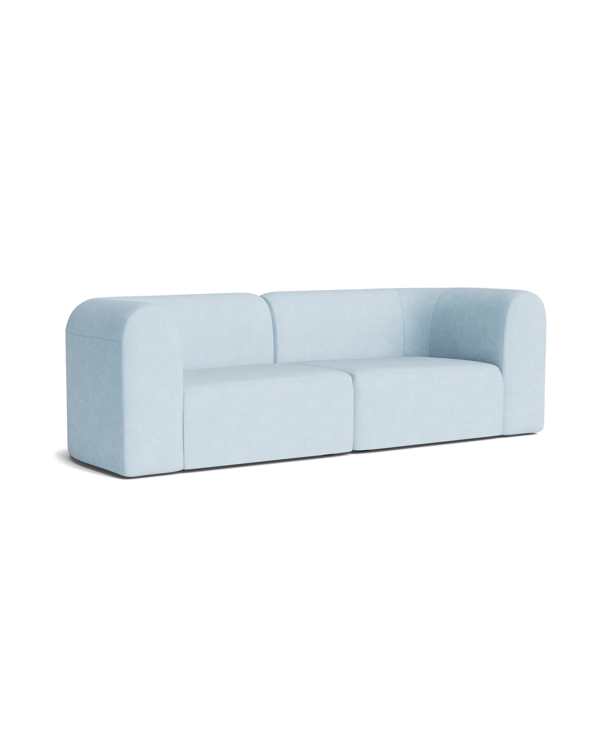 Berg 3 Seater Sofa - Fossil Powder Blue