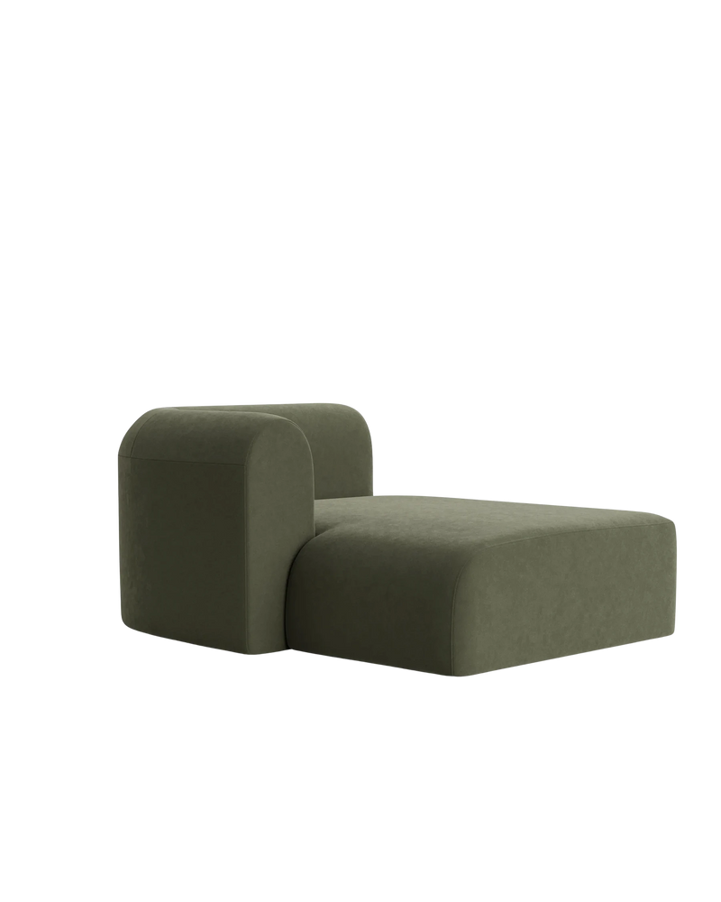 Berg Left Chaise Module - Eden Leaf