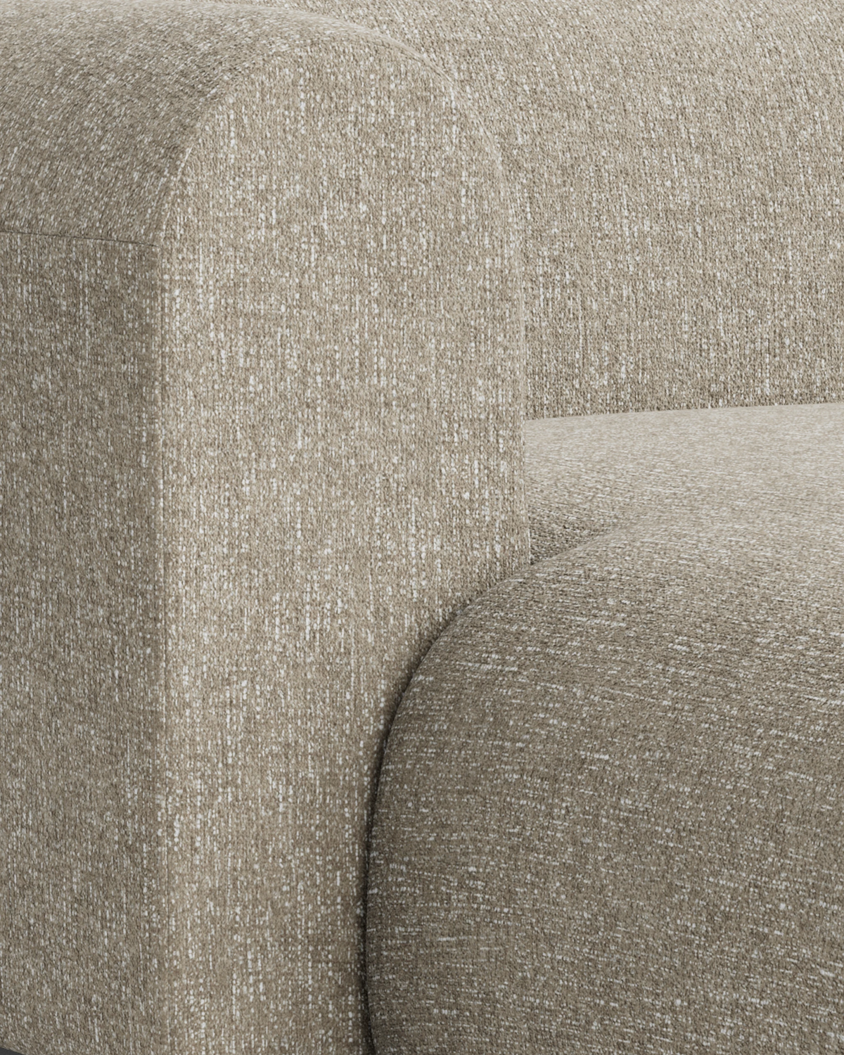 Berg Left Chaise Module - Fleck Smoke
