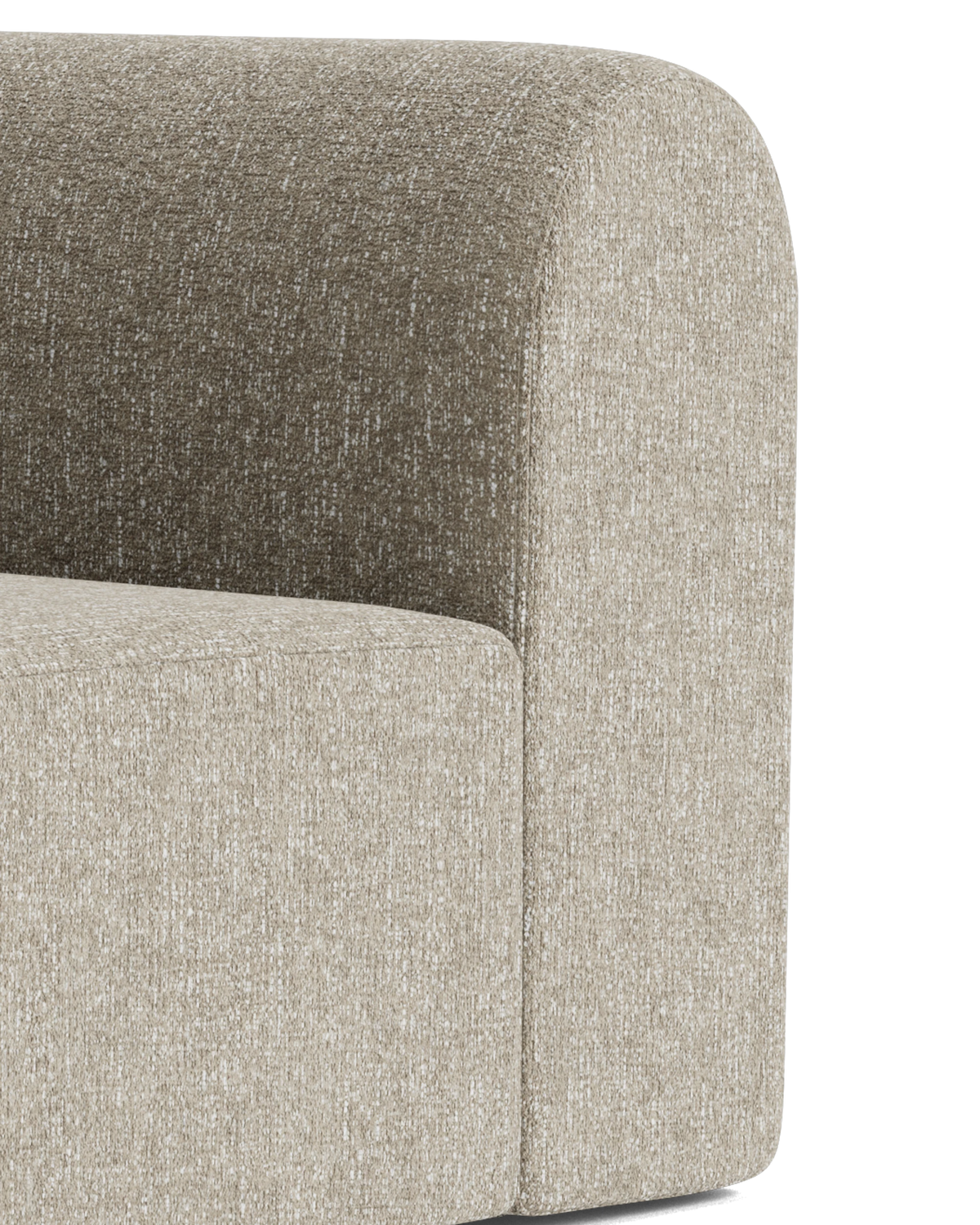 Berg Left Chaise Module - Fleck Smoke