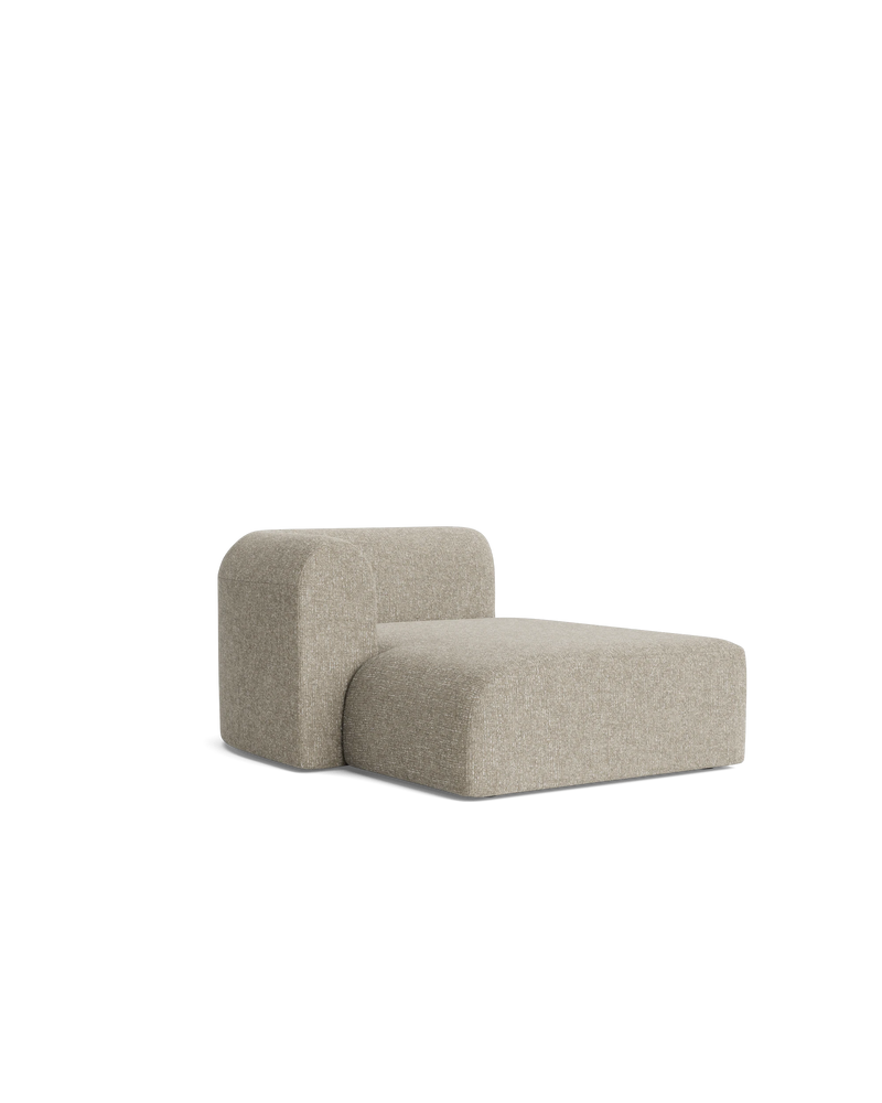 Berg Left Chaise Module - Fleck Smoke