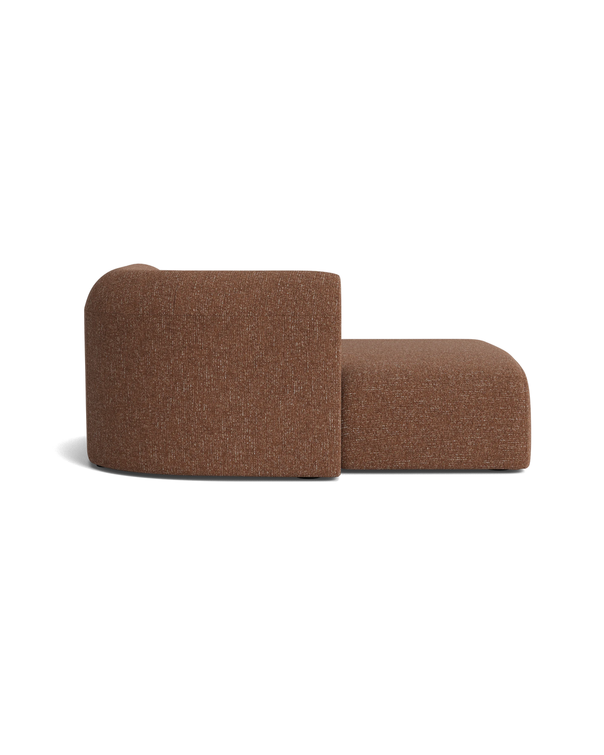 Berg Left Chaise Module - Fleck Rust