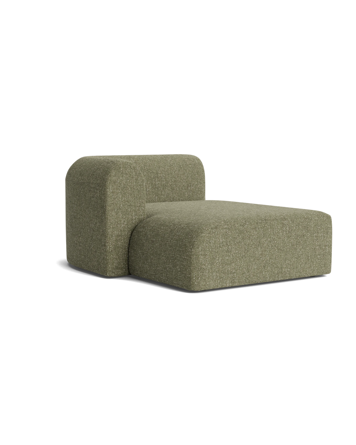 Berg Left Chaise Module - Fleck Olive