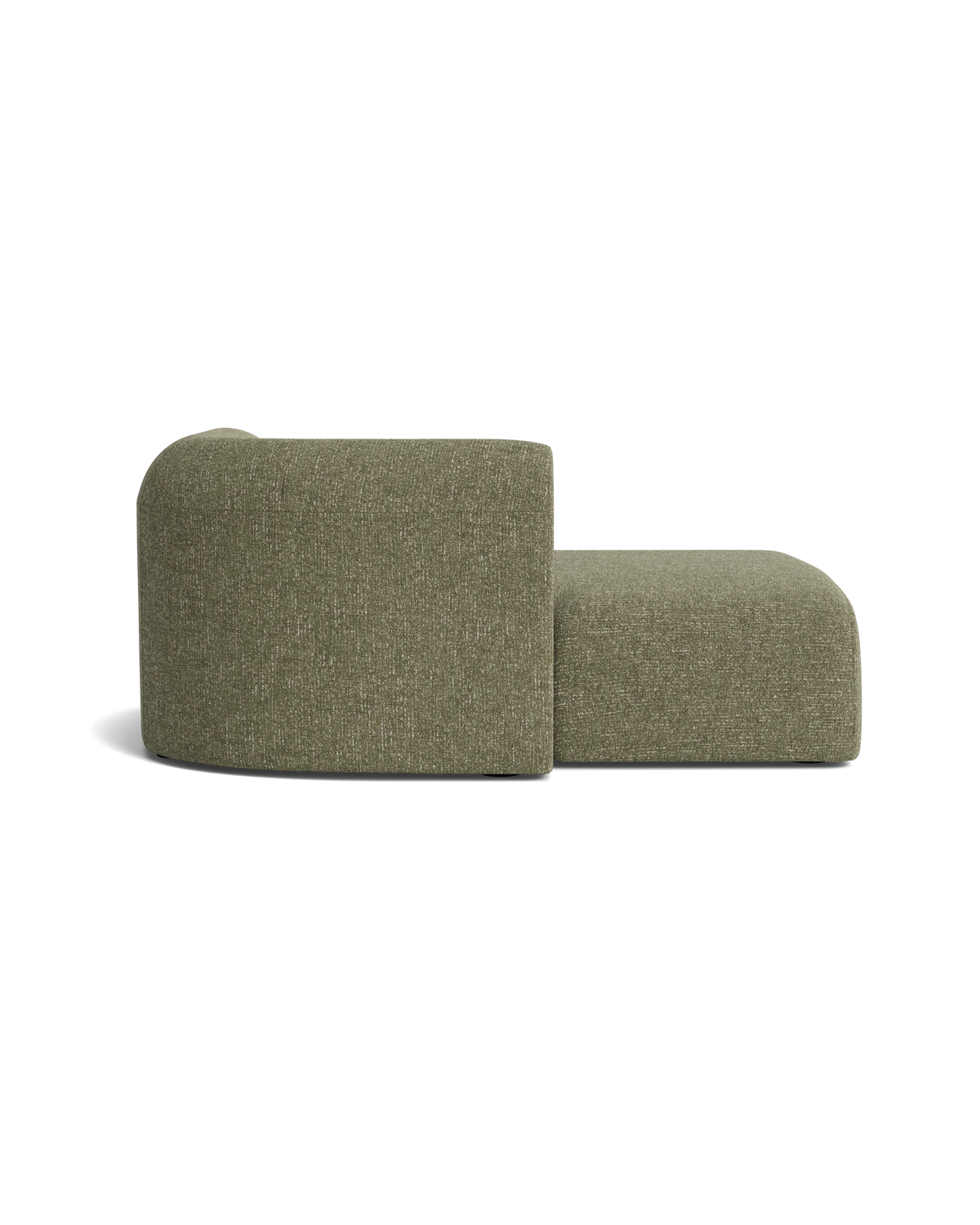 Berg Left Chaise Module - Fleck Olive