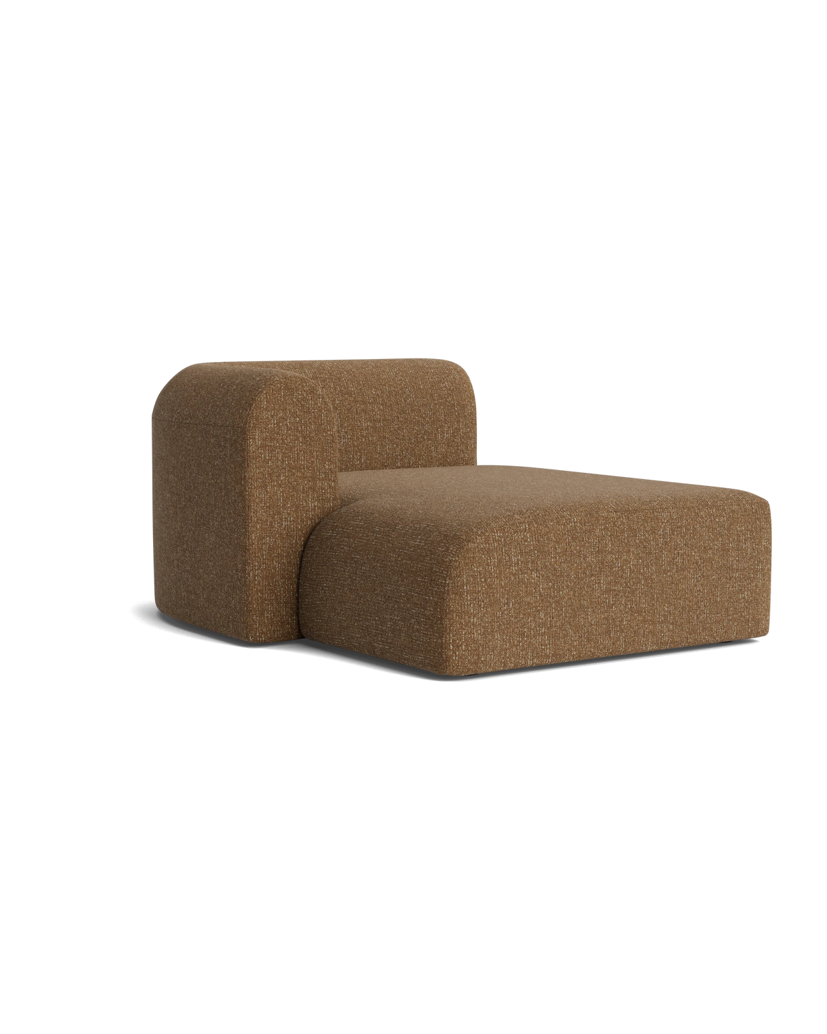 Berg Left Chaise Module - Fleck Ginger
