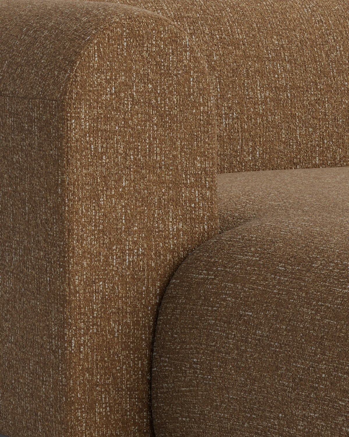 Berg Left Chaise Module - Fleck Ginger