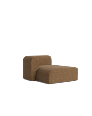 Berg Left Chaise Module - Fleck Ginger