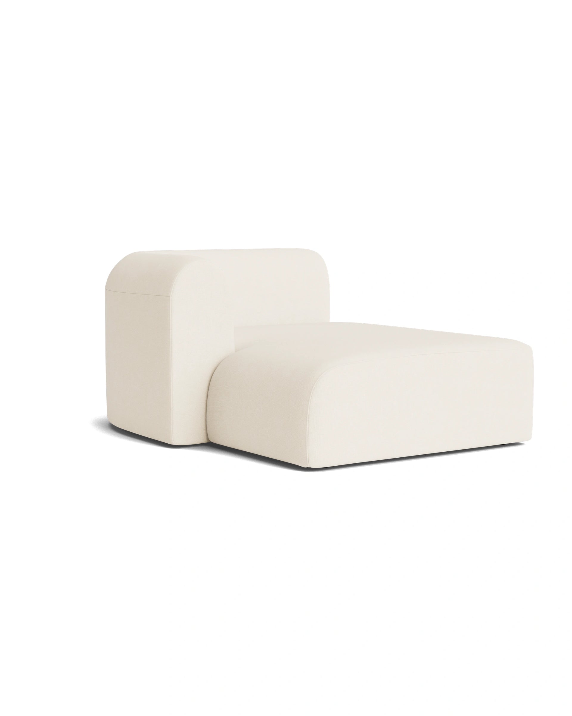 Berg Left Chaise Module - Fossil Vanilla