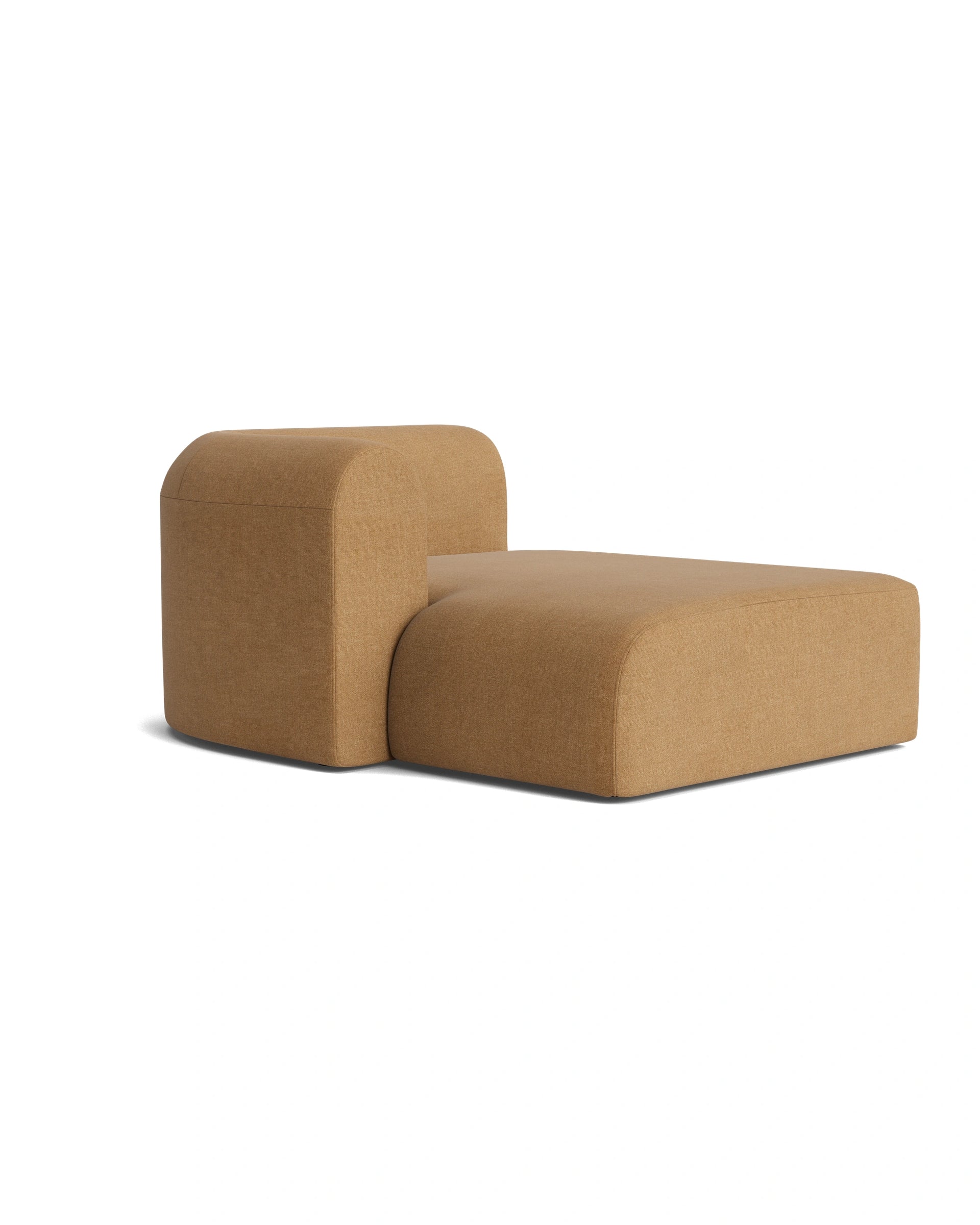 Berg Left Chaise Module - Fossil Fawn