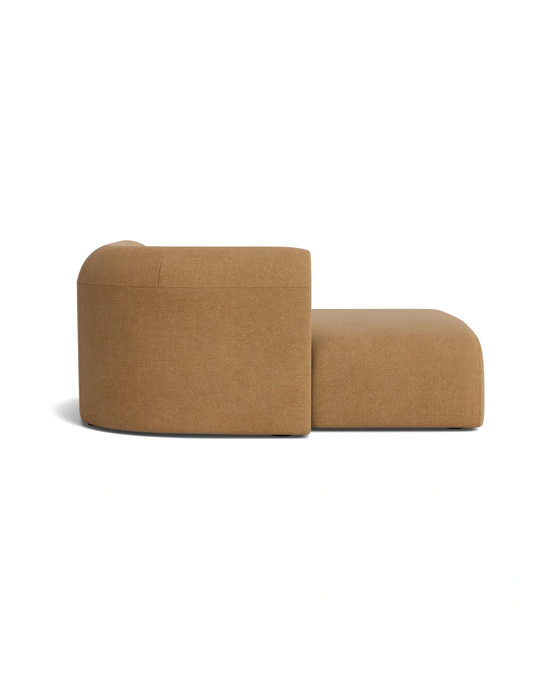 Berg Left Chaise Module - Fossil Fawn