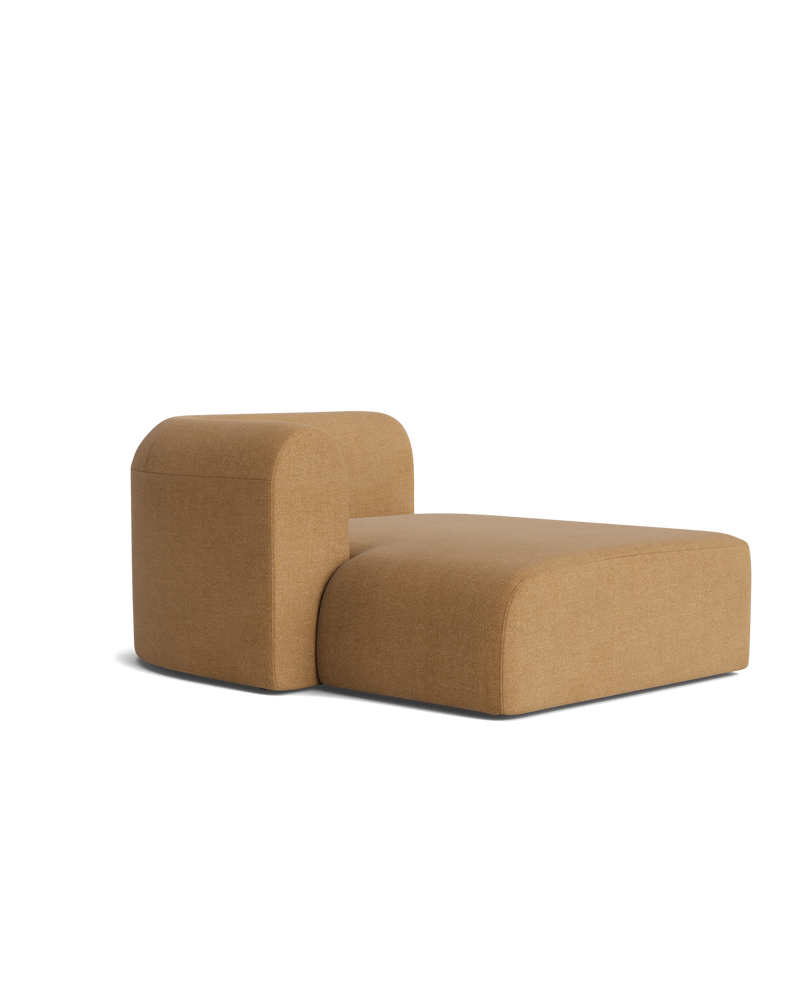 Berg Left Chaise Module - Fossil Fawn