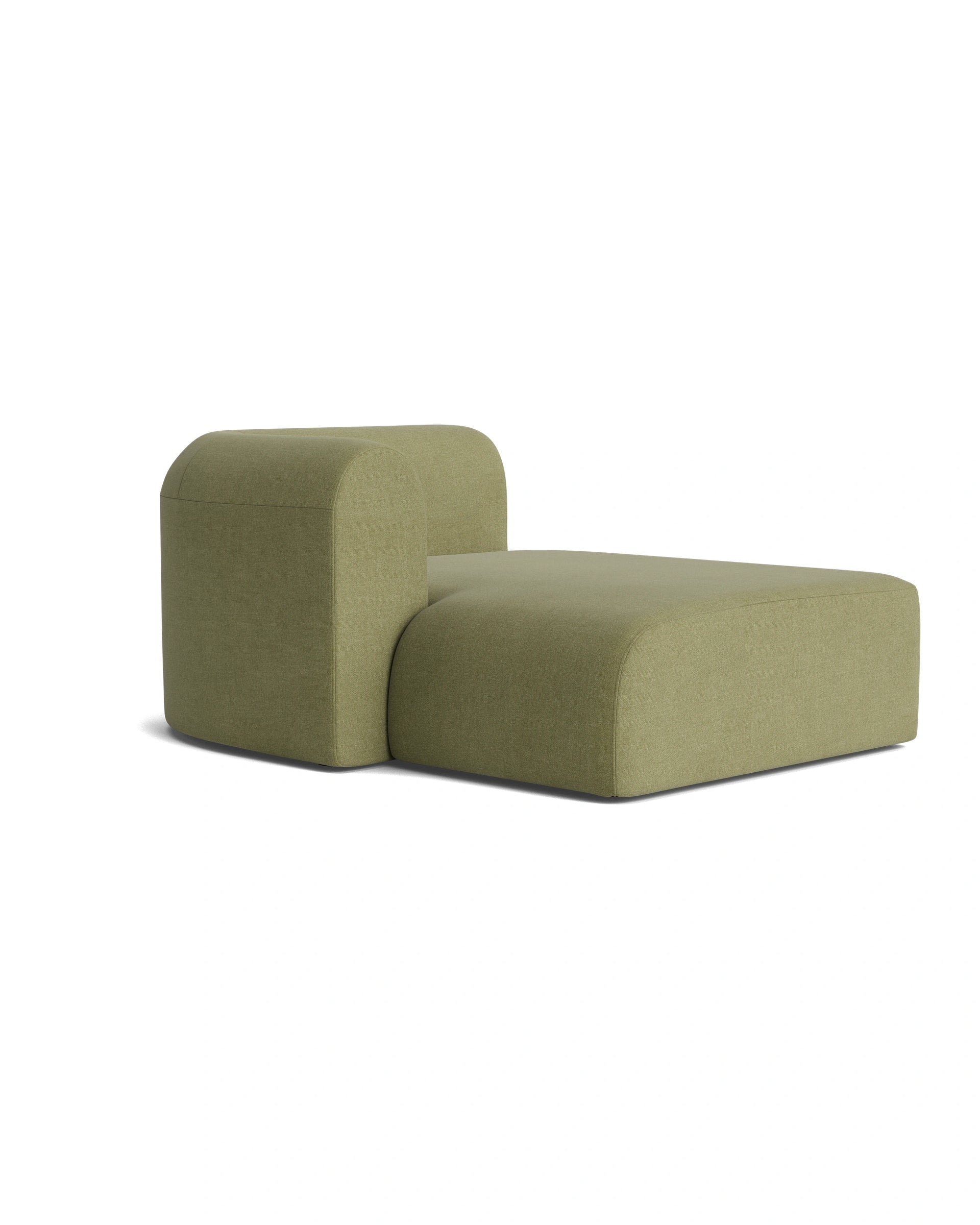 Berg Left Chaise Module - Fossil Eucalyptus