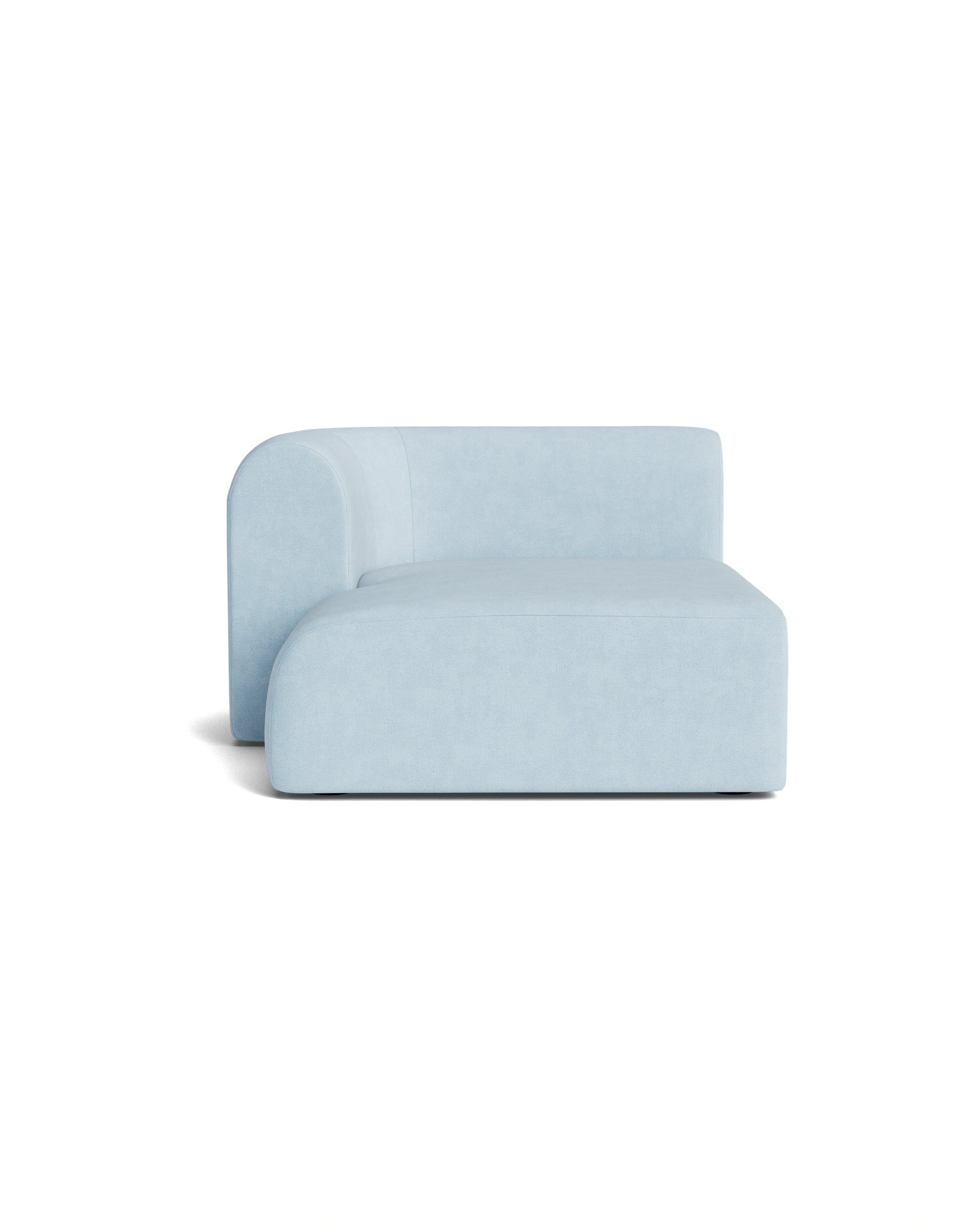 Berg Left Chaise Module - Fossil Powder Blue