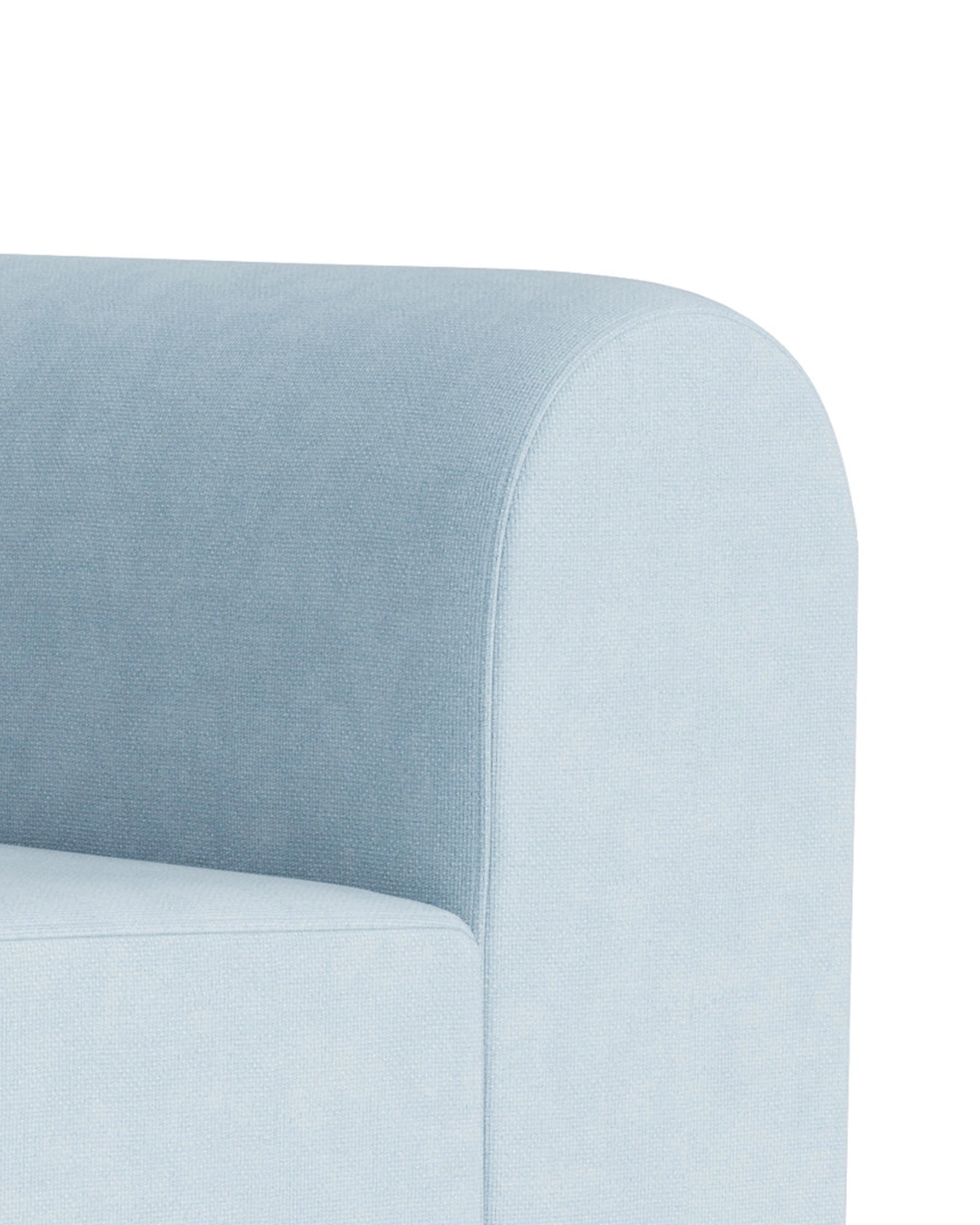 Berg Left Chaise Module - Fossil Powder Blue