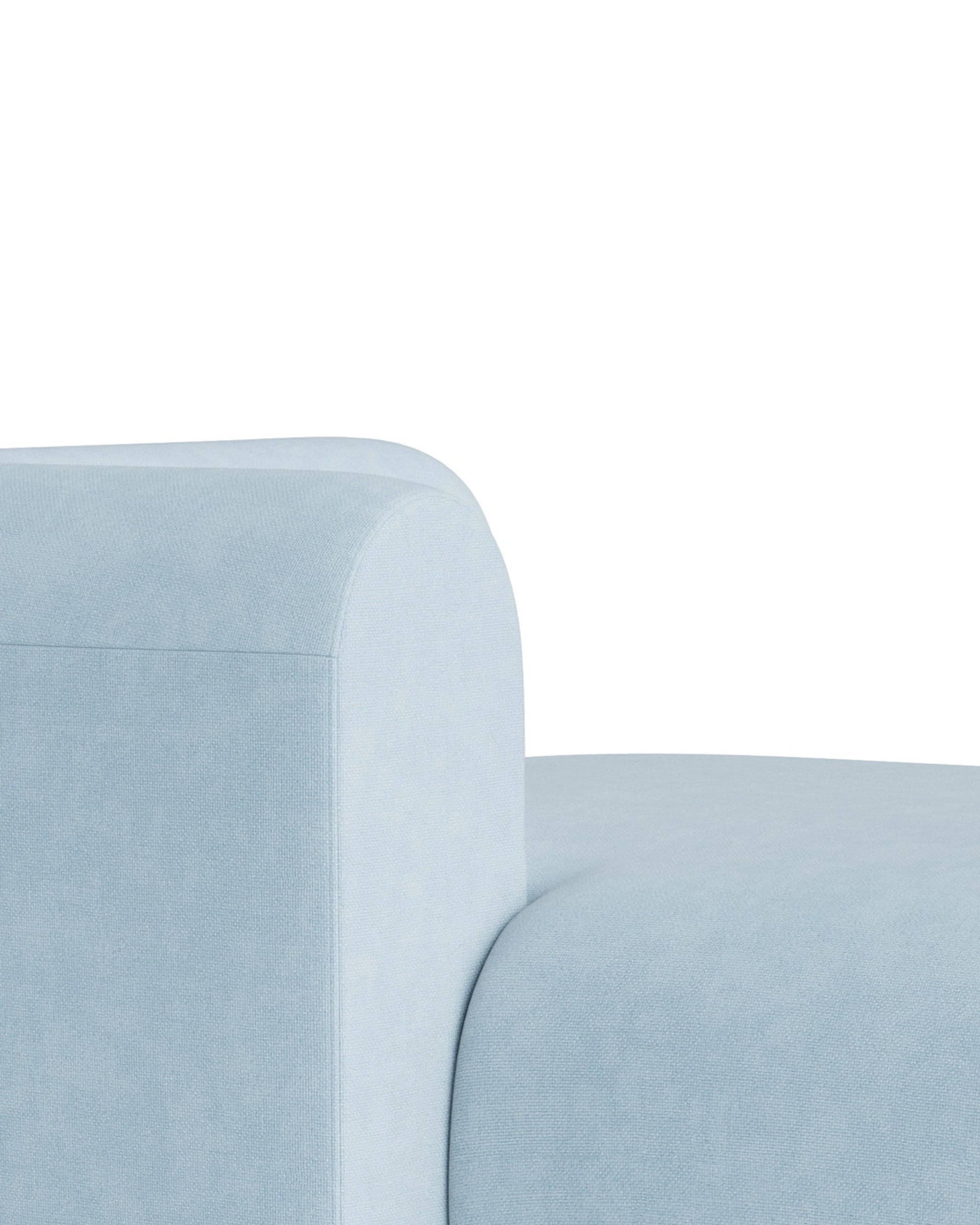 Berg Left Chaise Module - Fossil Powder Blue