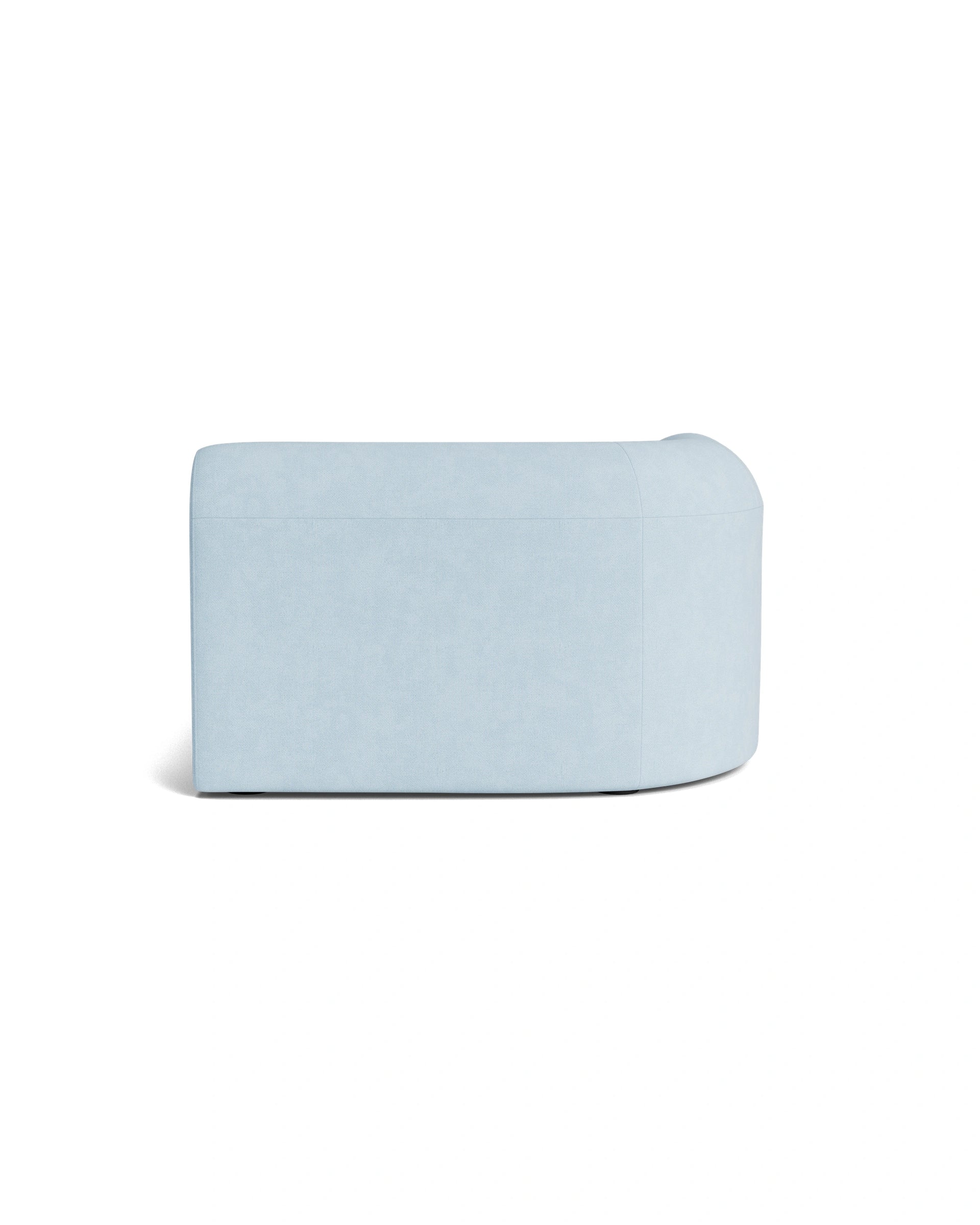 Berg Left Chaise Module - Fossil Powder Blue