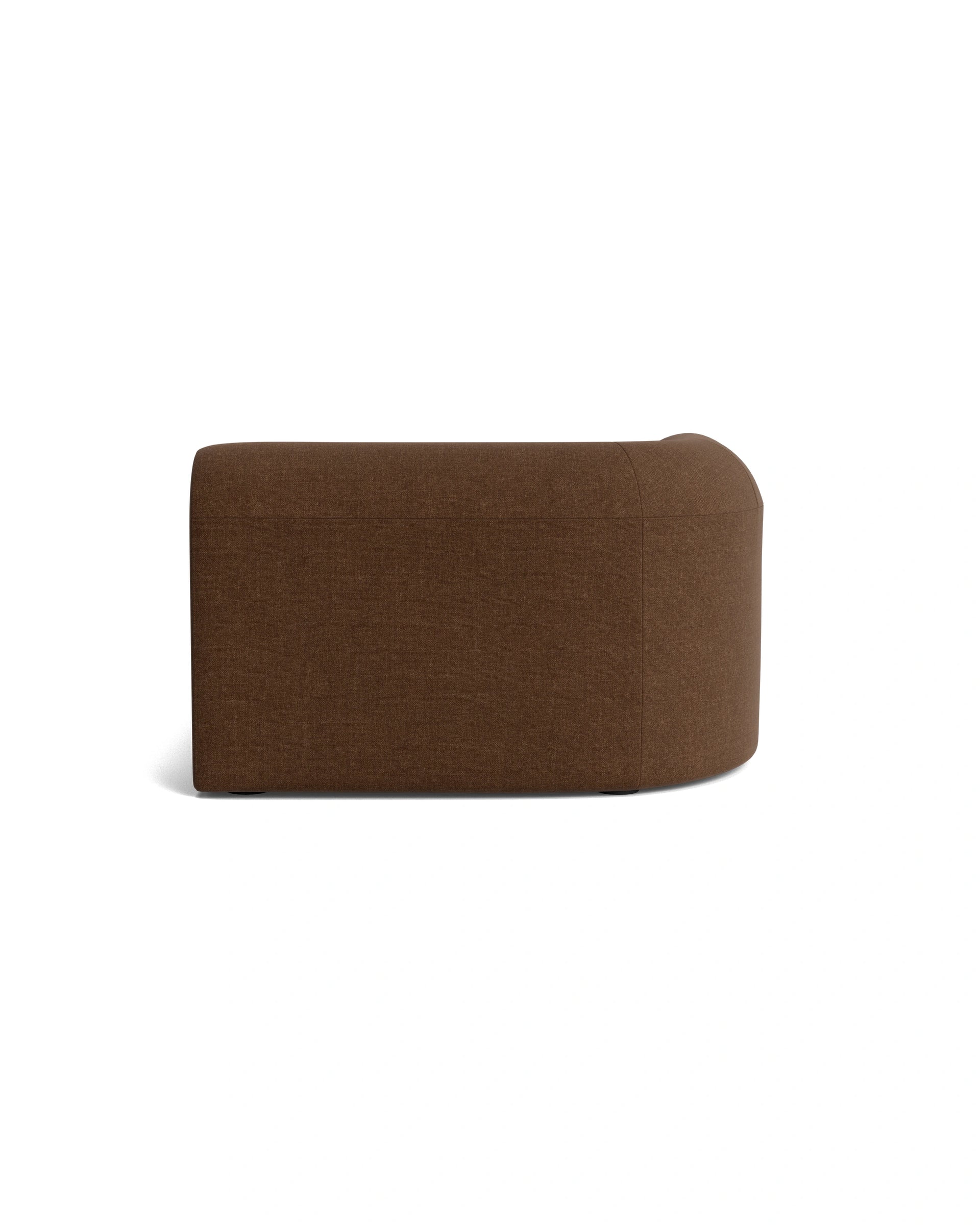 Berg Left Chaise Module - Fossil Chocolate