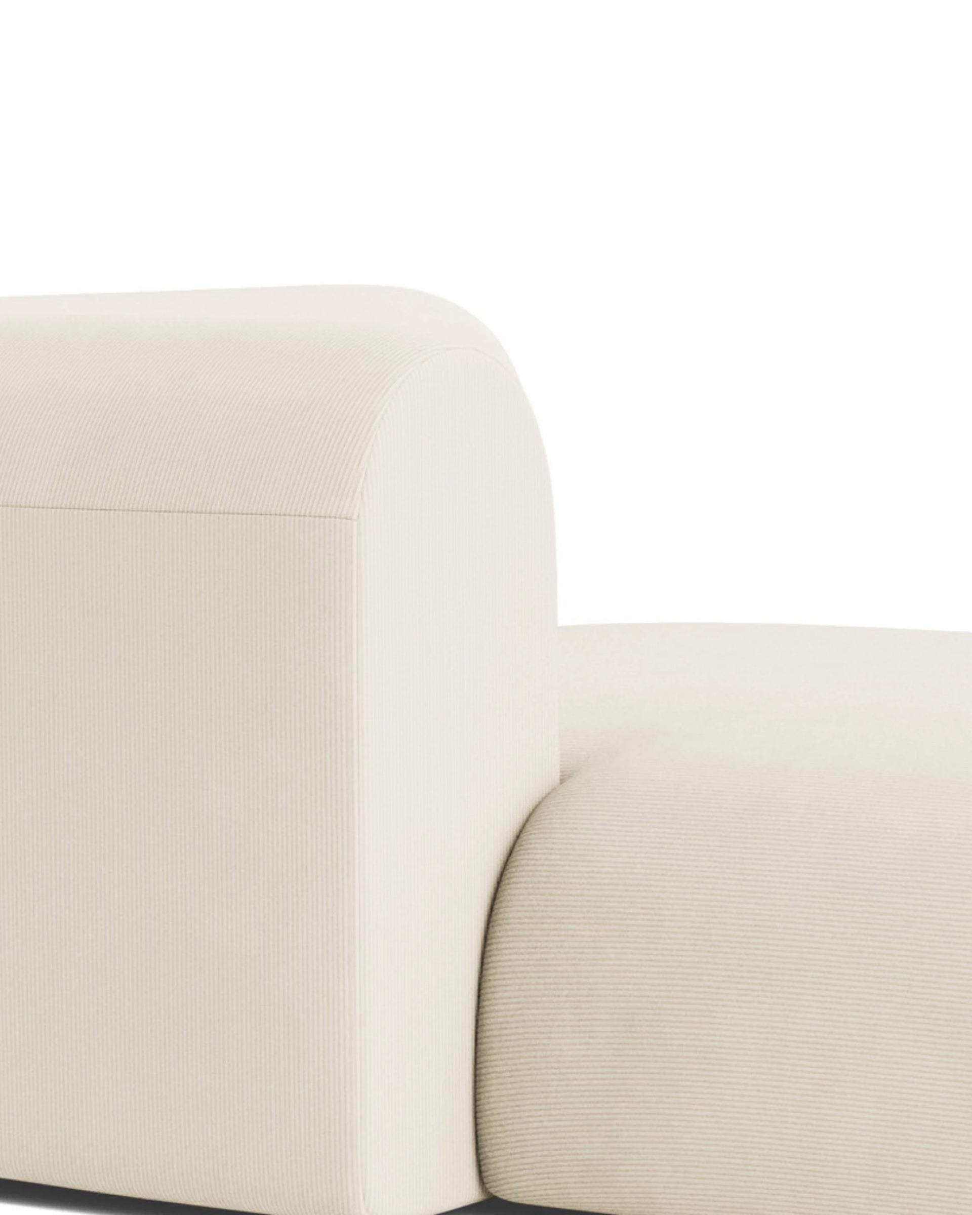 Berg Left Chaise Module - Corduroy Off White