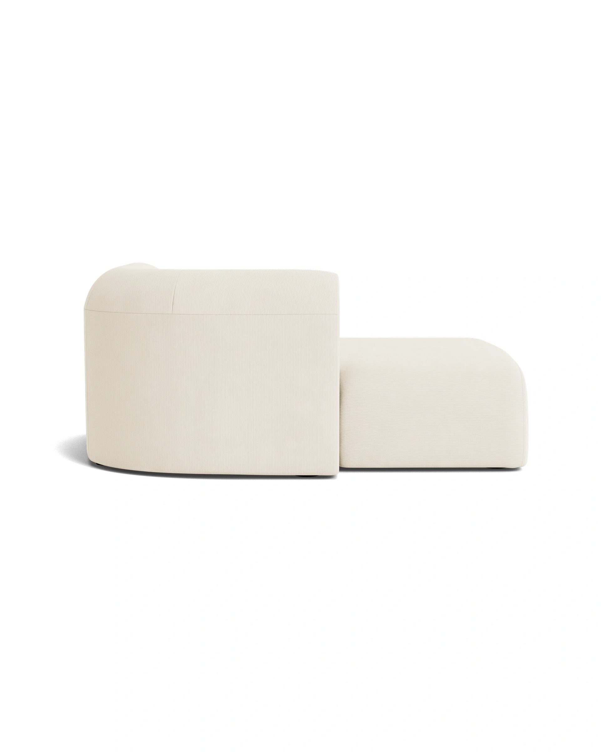 Berg Left Chaise Module - Corduroy Off White