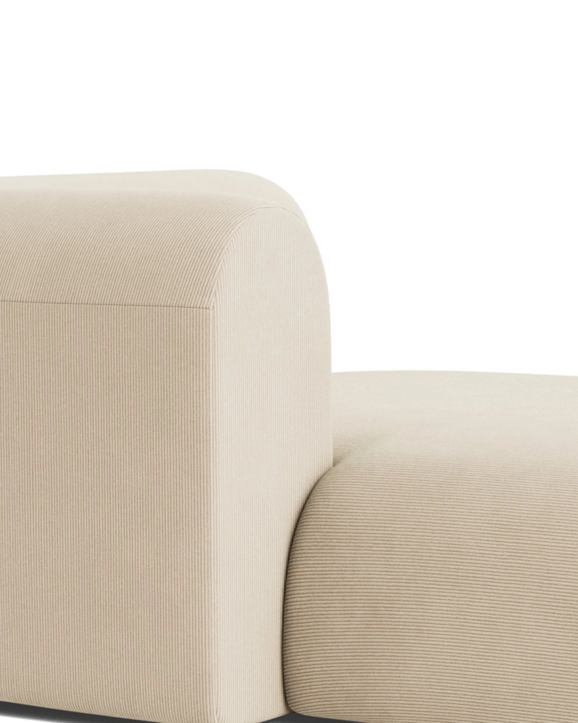 Berg Left Chaise Module - Corduroy Mist