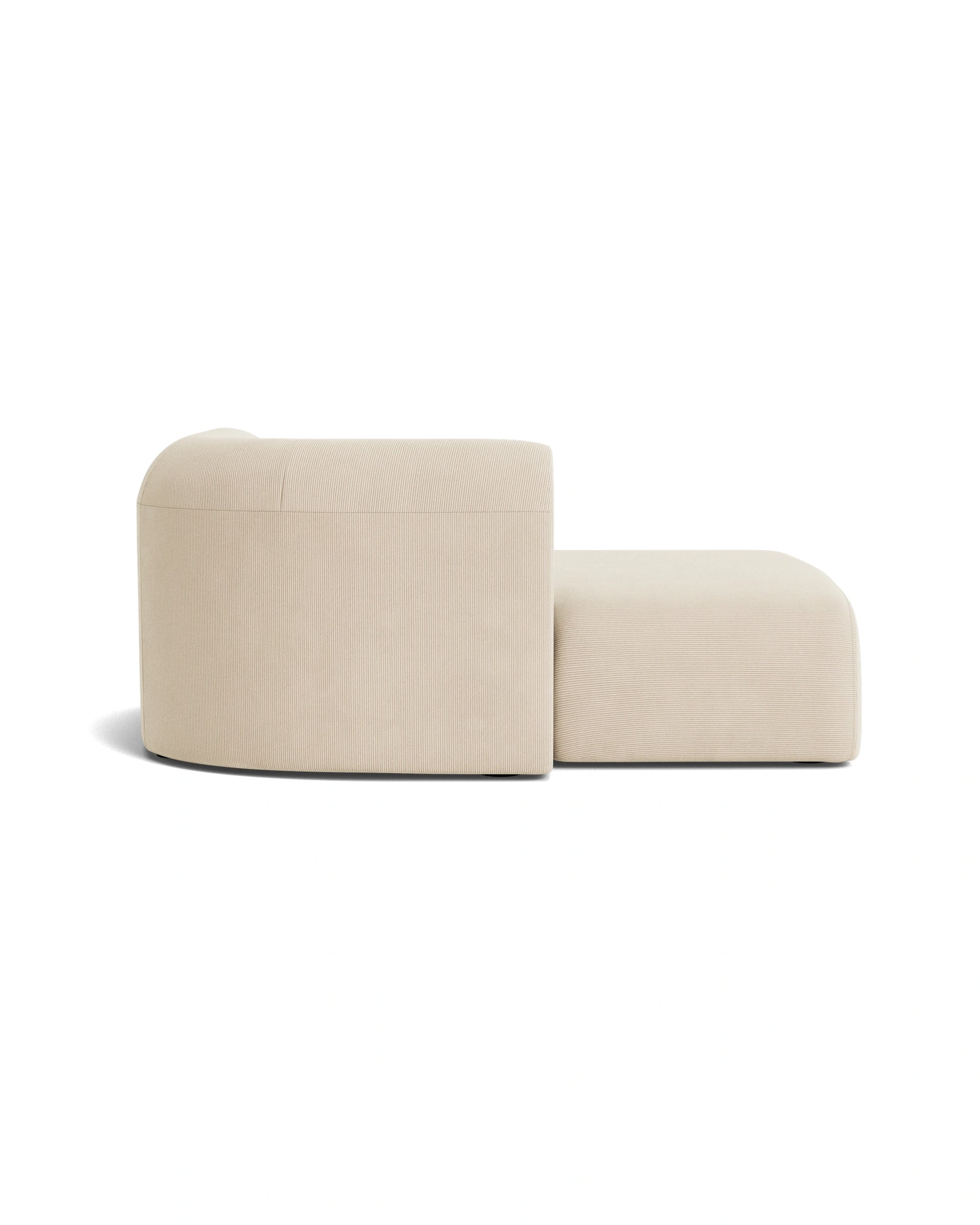 Berg Left Chaise Module - Corduroy Mist