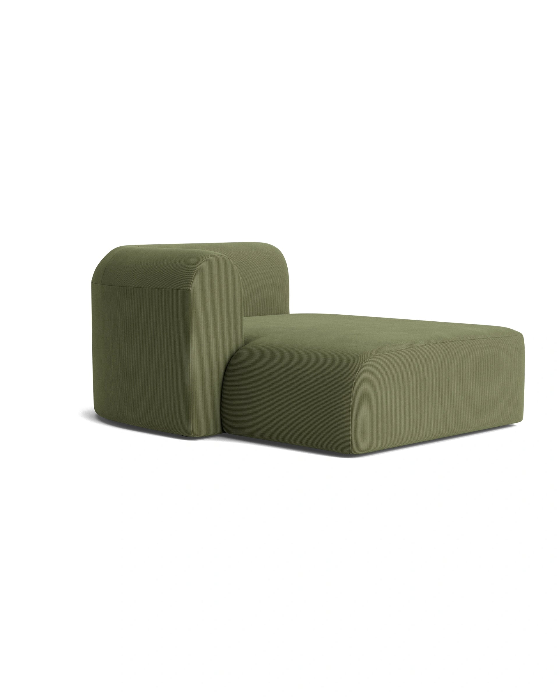 Berg Left Chaise Module - Corduroy Forest