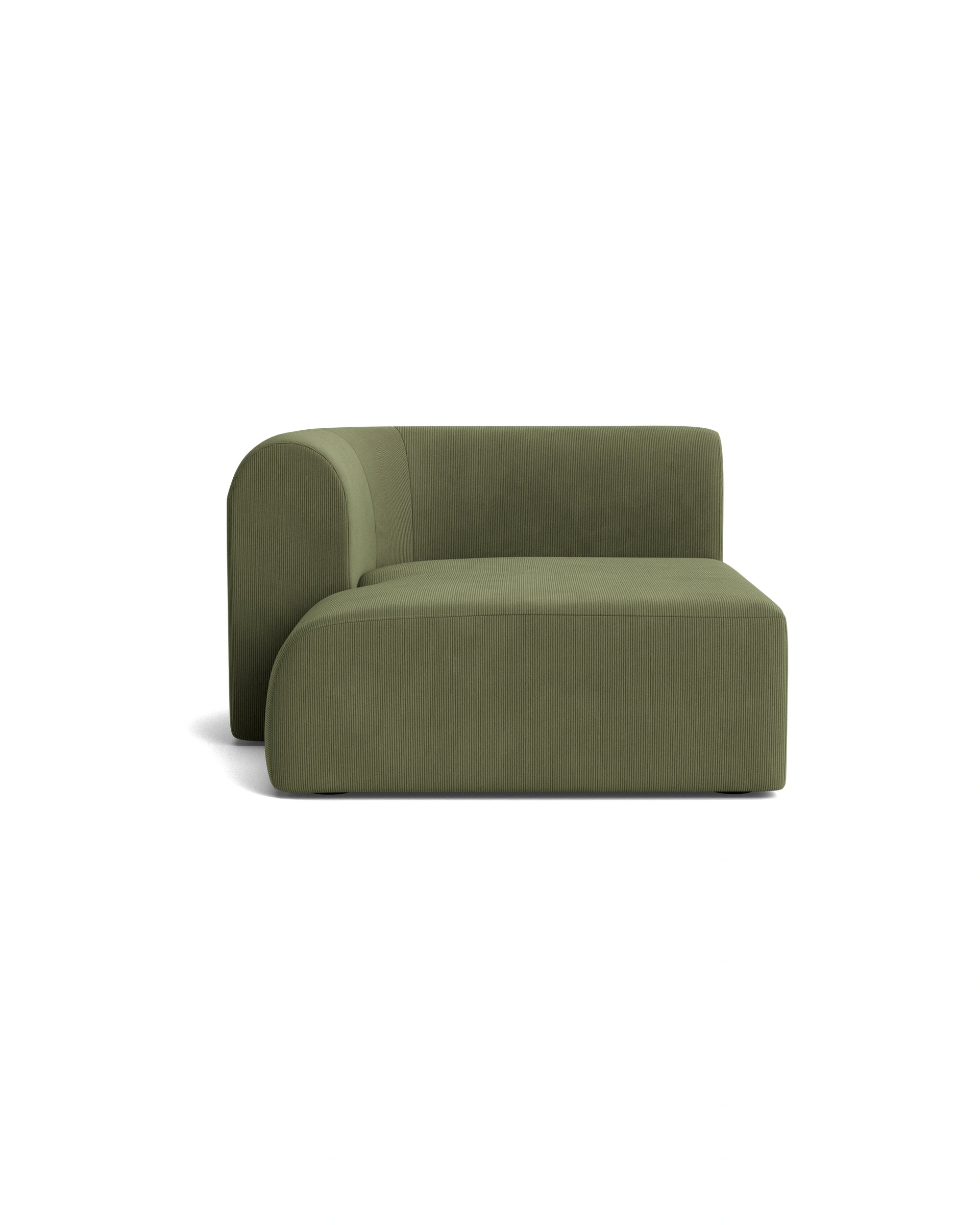 Berg Left Chaise Module - Corduroy Forest