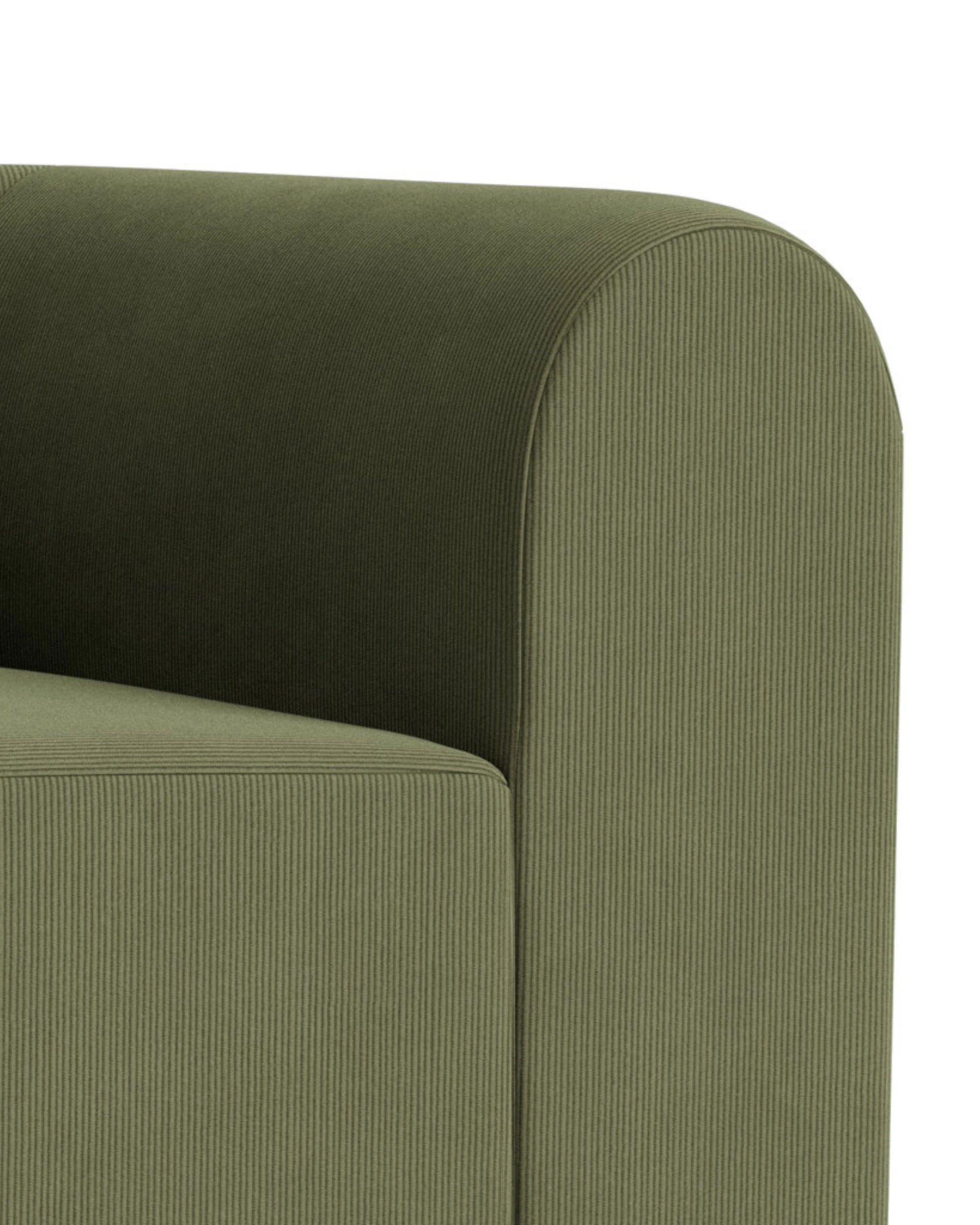 Berg Left Chaise Module - Corduroy Forest