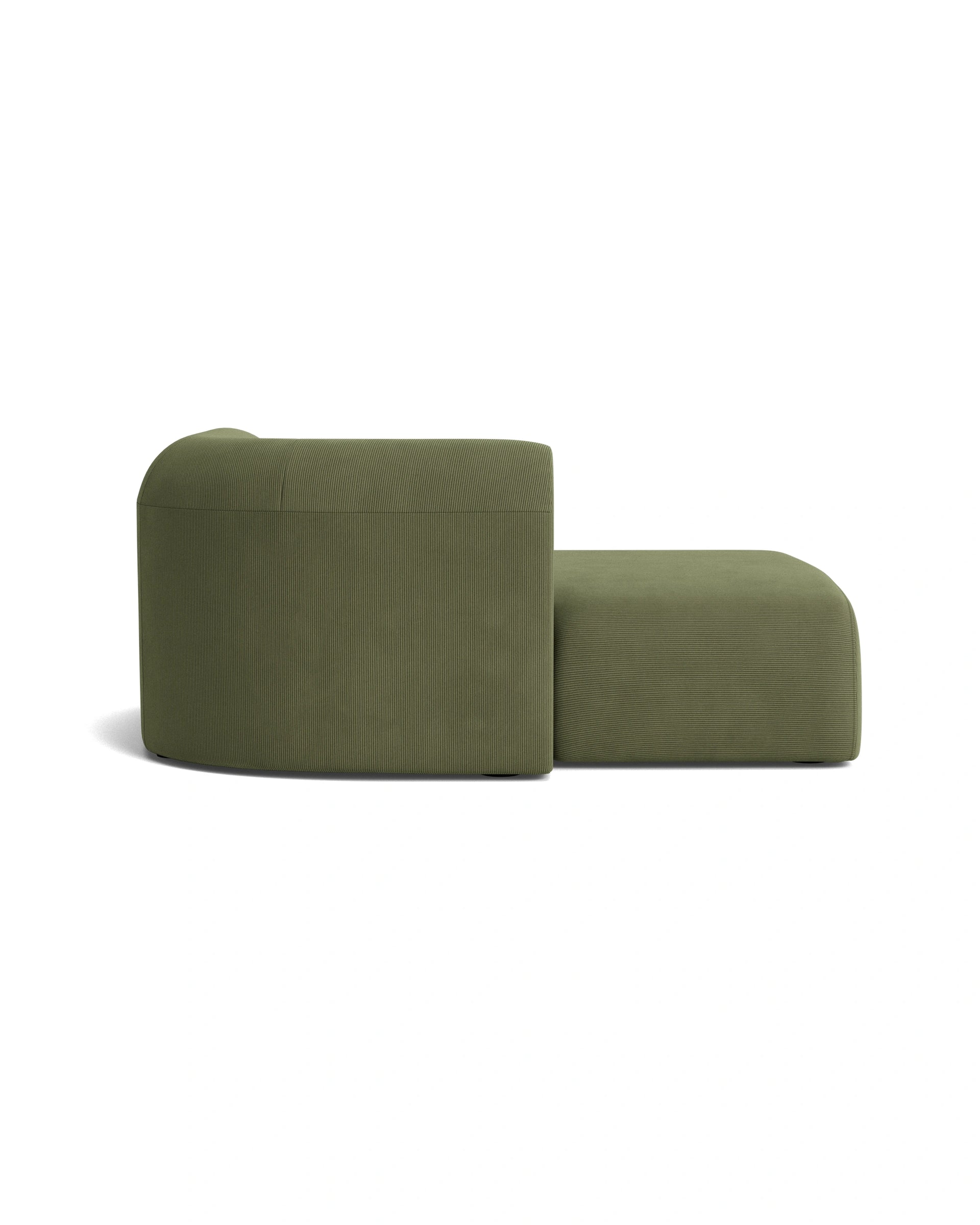 Berg Left Chaise Module - Corduroy Forest