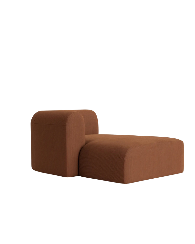 Berg Left Chaise Module - Corduroy Cocoa
