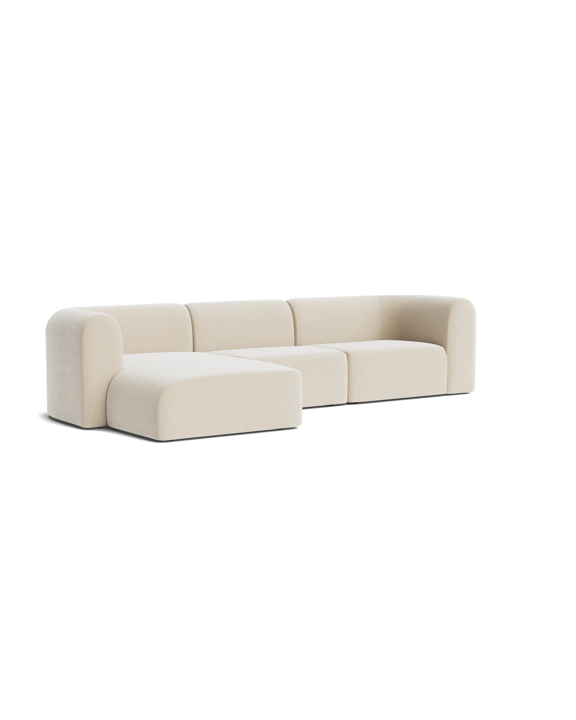 Berg 4 Seater LHF Chaise Sofa - Eden Ecru