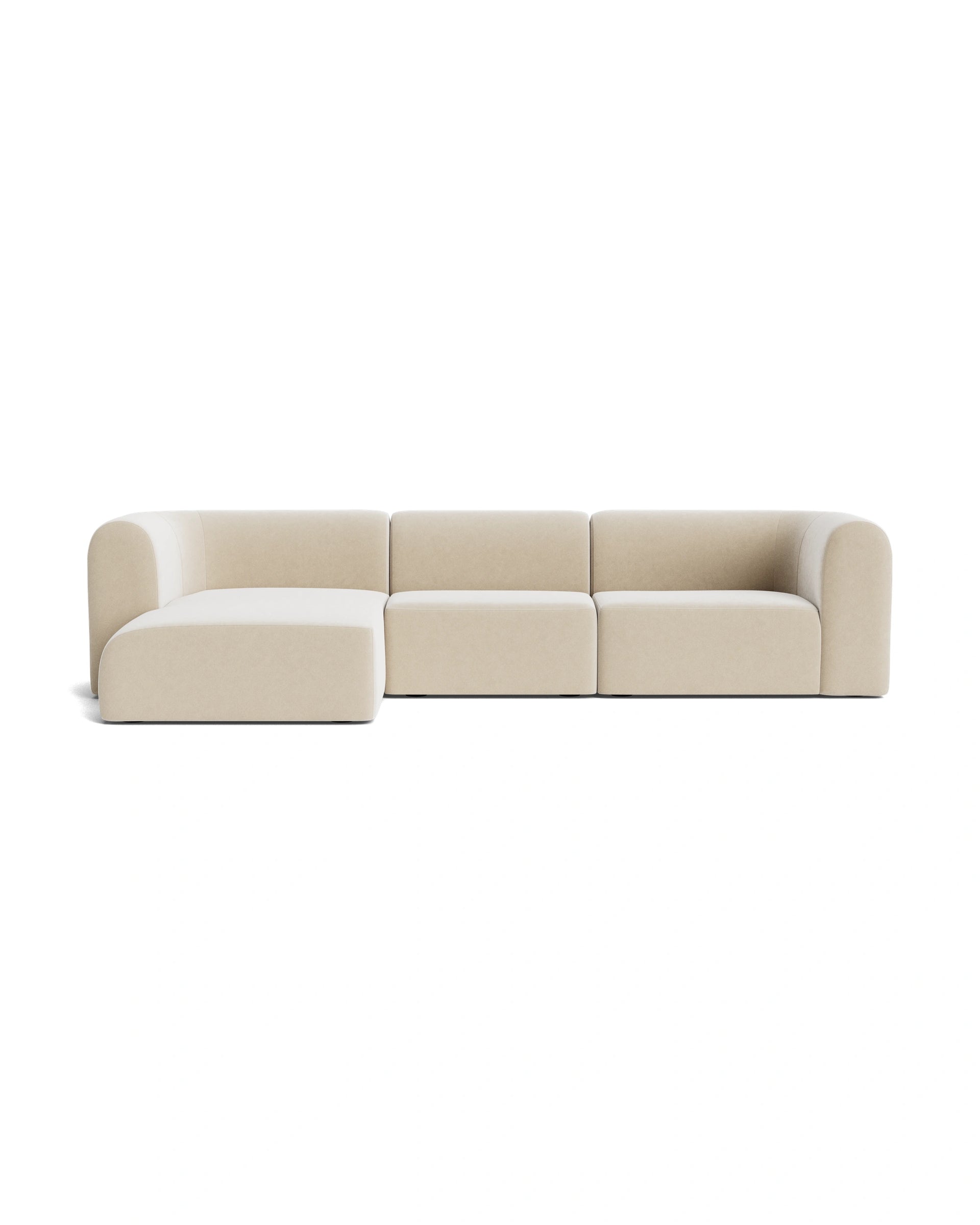 Berg 4 Seater LHF Chaise Sofa - Eden Ecru