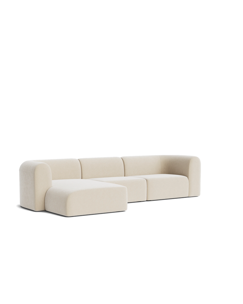Berg 4 Seater LHF Chaise Sofa - Eden Ecru