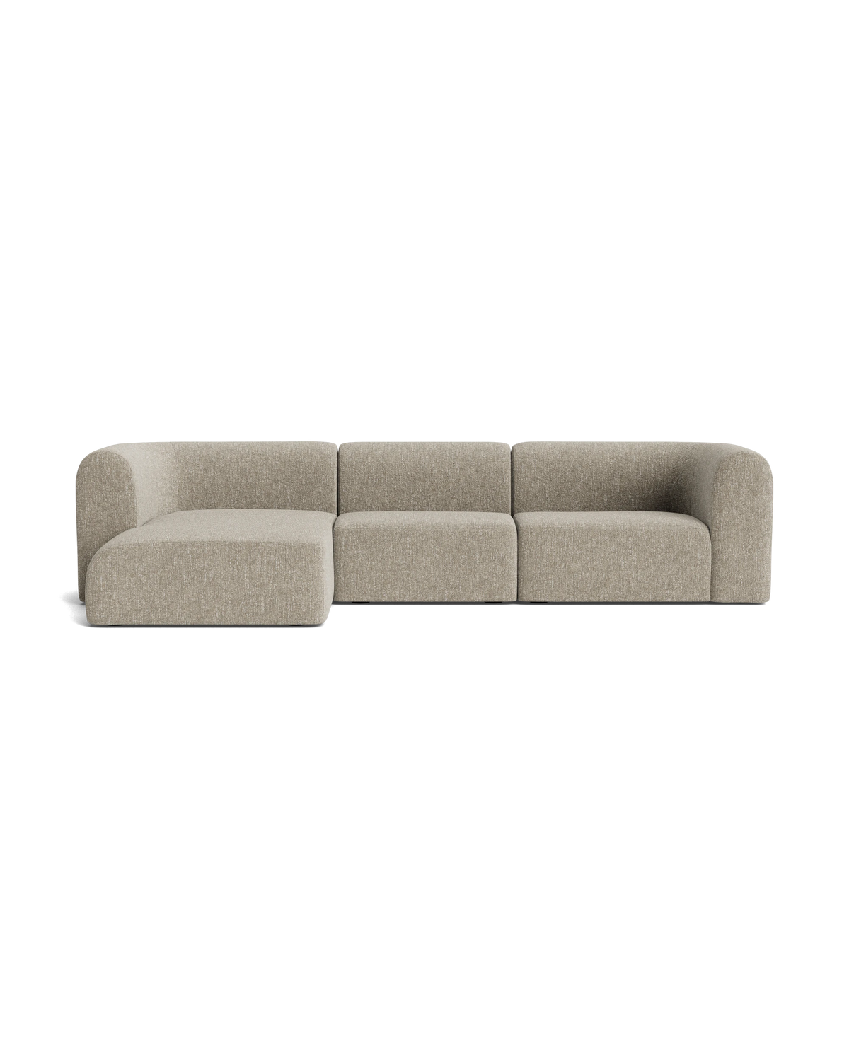 Berg 4 Seater LHF Chaise Sofa - Fleck Smoke