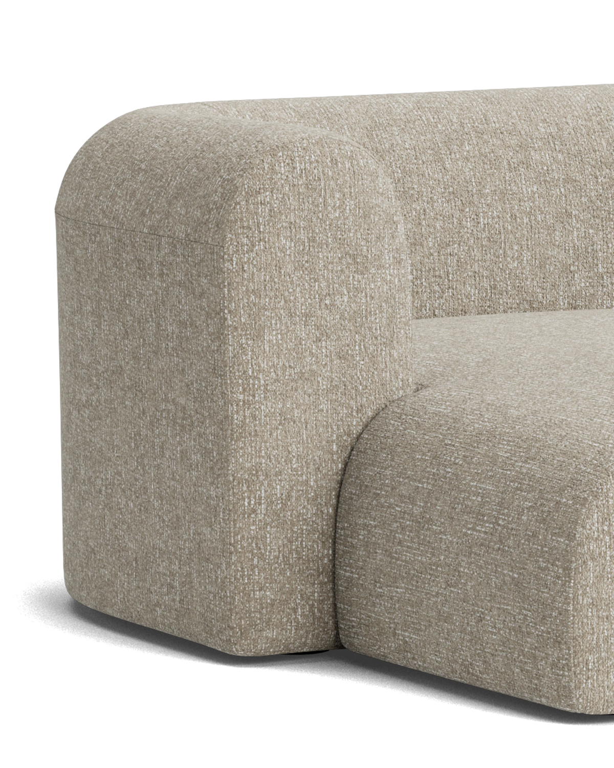 Berg 4 Seater LHF Chaise Sofa - Fleck Smoke