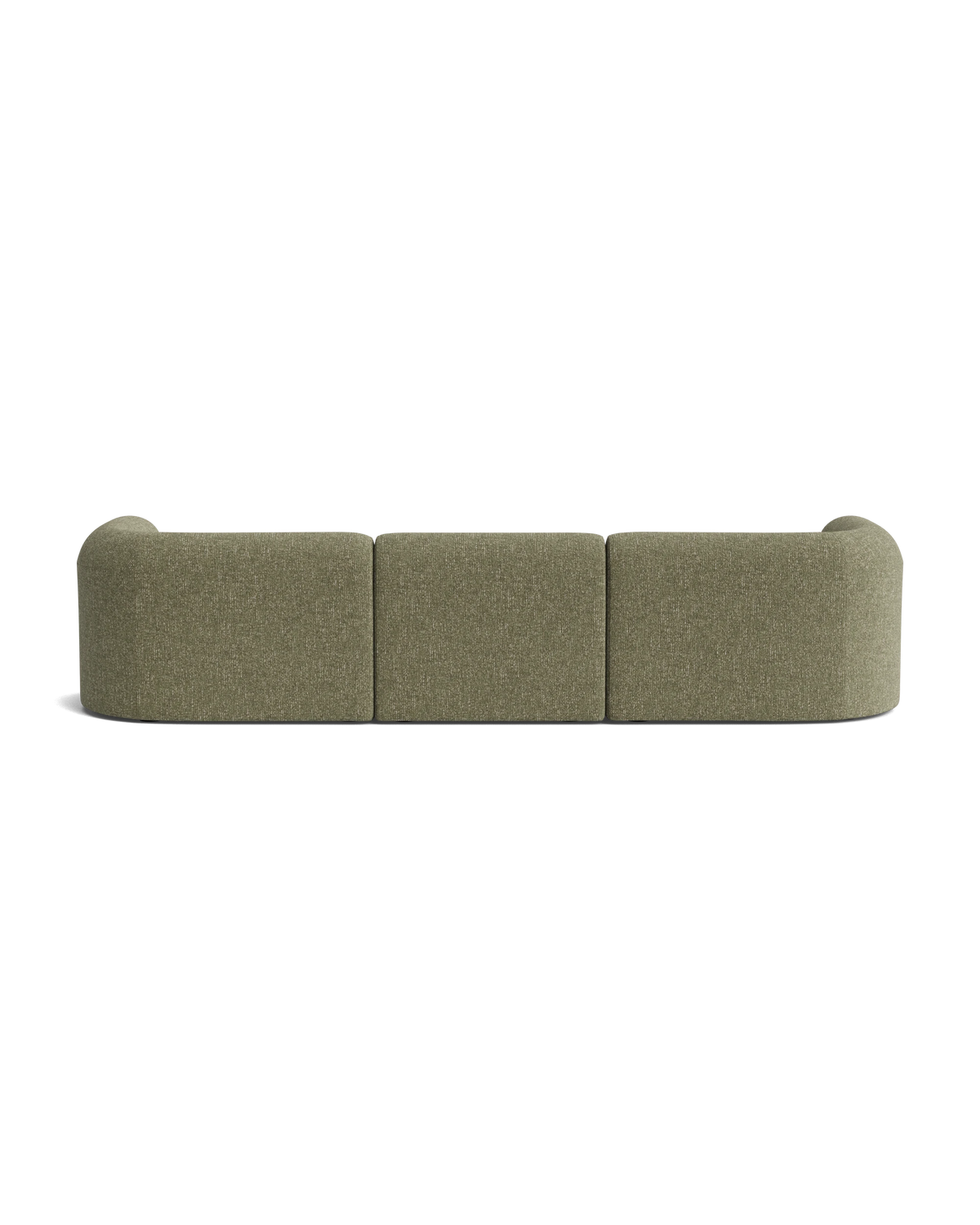 Berg 4 Seater LHF Chaise Sofa - Fleck Olive