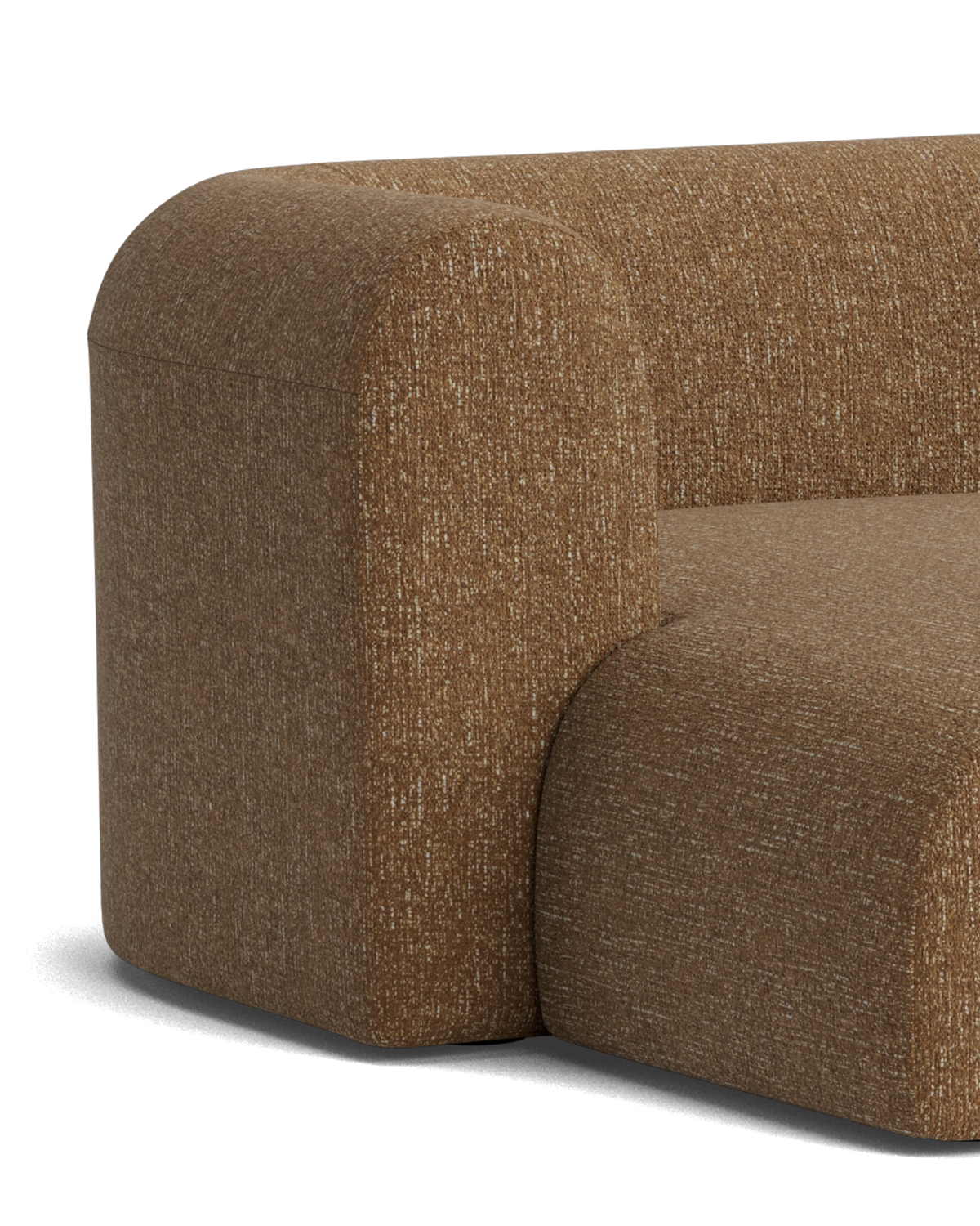 Berg 4 Seater LHF Chaise Sofa - Fleck Ginger
