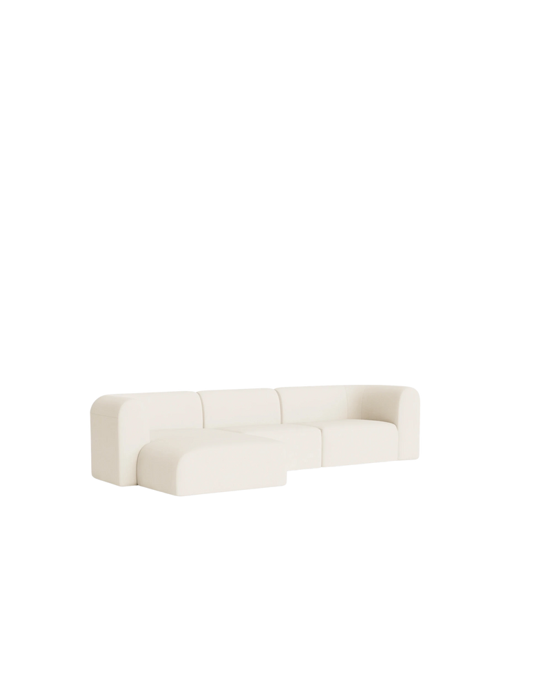 Berg 4 Seater LHF Chaise Sofa - Fossil Vanilla