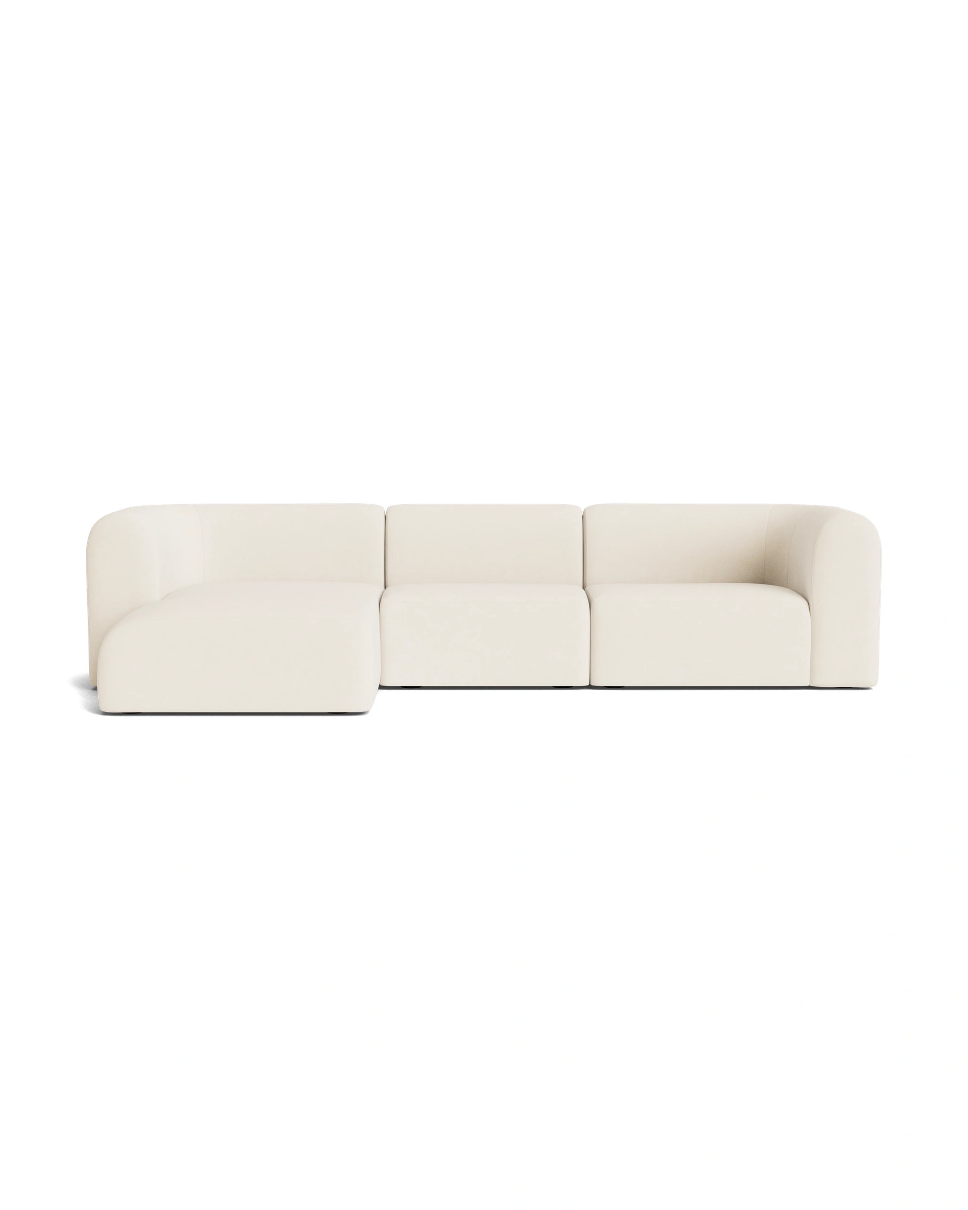 Berg 4 Seater LHF Chaise Sofa - Fossil Vanilla