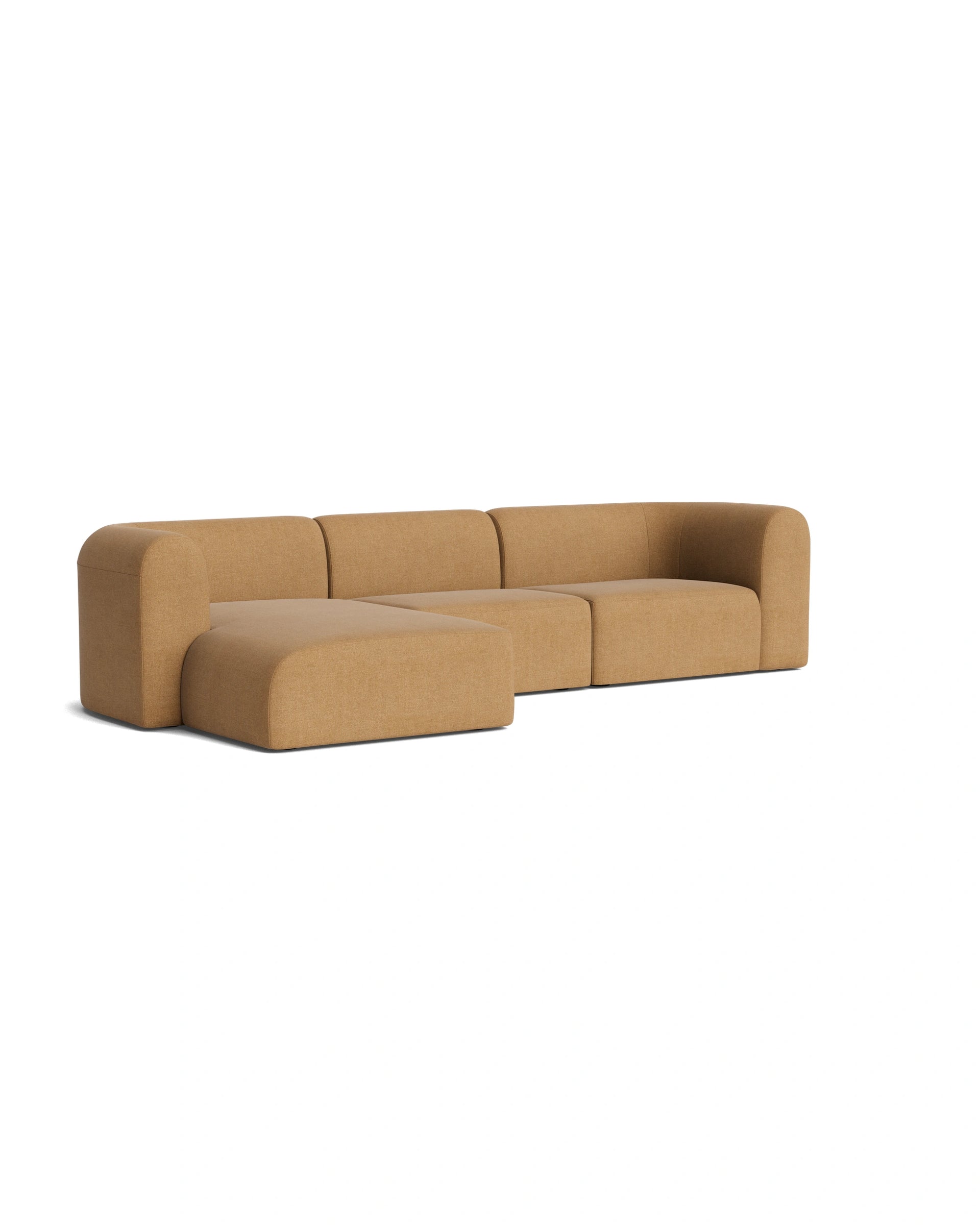 Berg 4 Seater LHF Chaise Sofa - Fossil Fawn