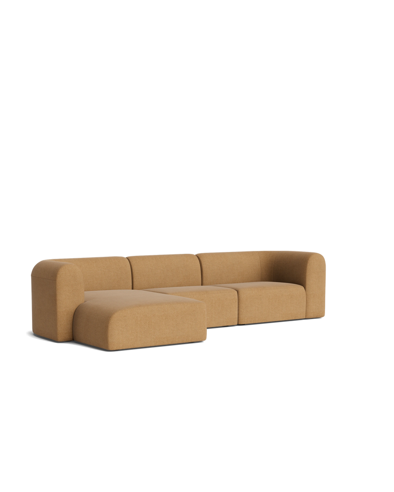Berg 4 Seater LHF Chaise Sofa - Fossil Fawn