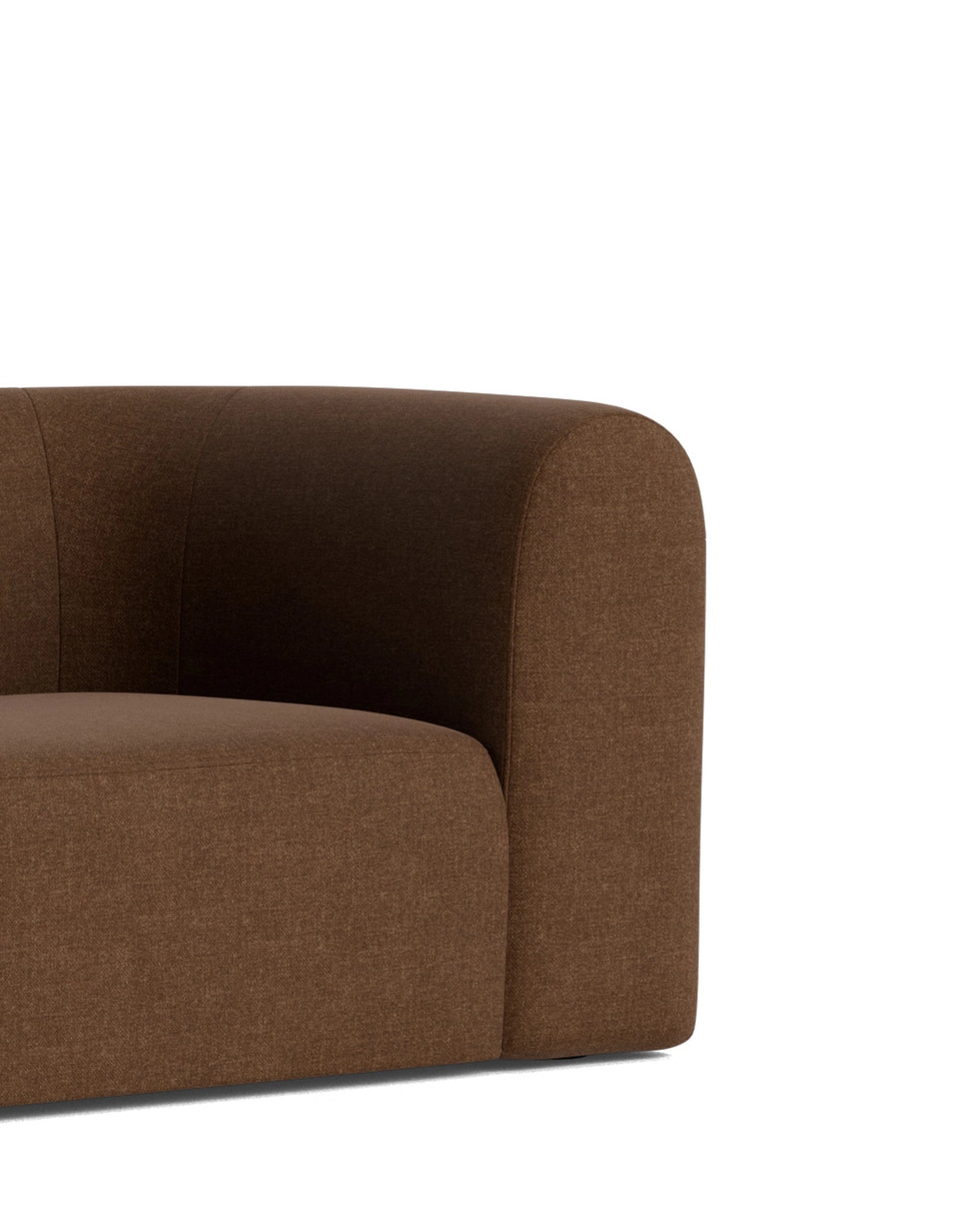 Berg 4 Seater LHF Chaise Sofa - Fossil Chocolate