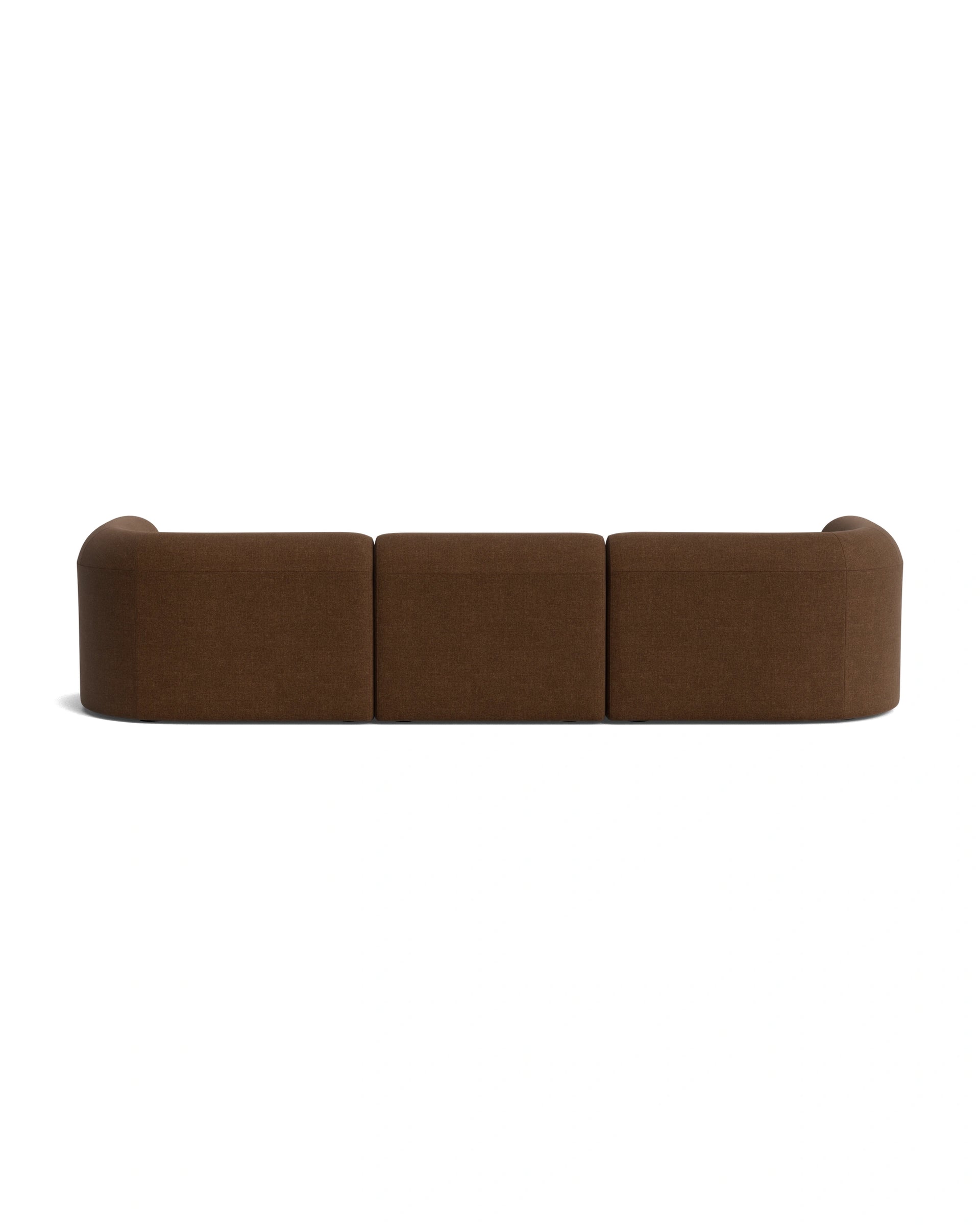 Berg 4 Seater LHF Chaise Sofa - Fossil Chocolate