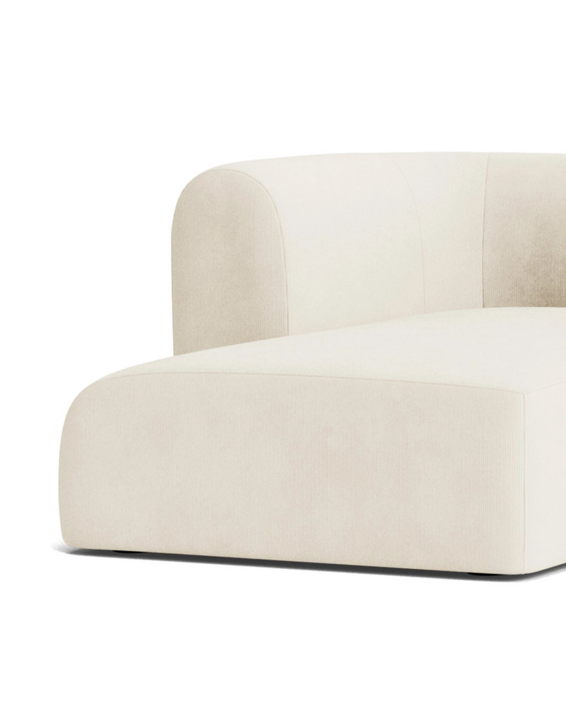 Berg 4 Seater LHF Chaise Sofa - Corduroy Off White