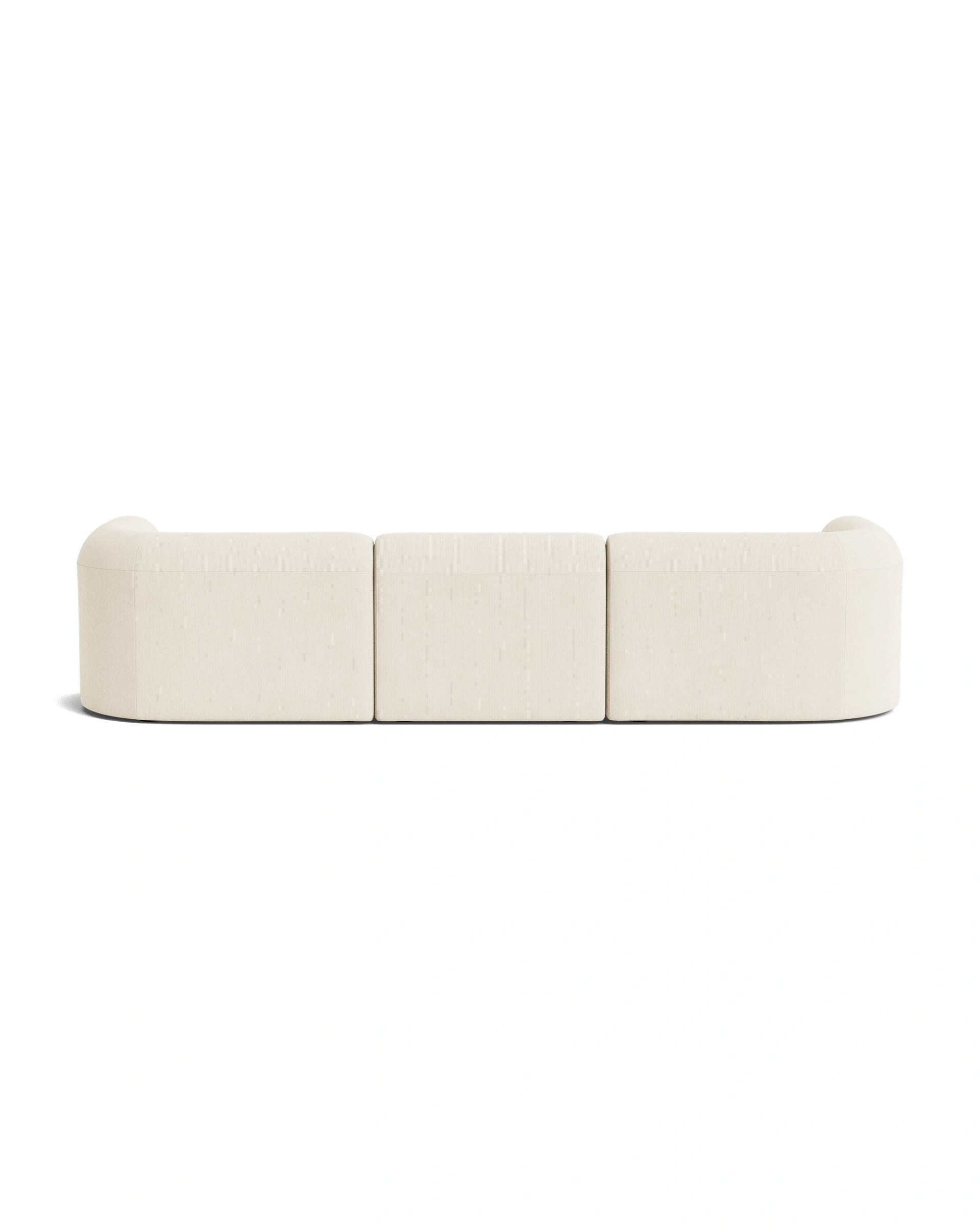 Berg 4 Seater LHF Chaise Sofa - Corduroy Off White