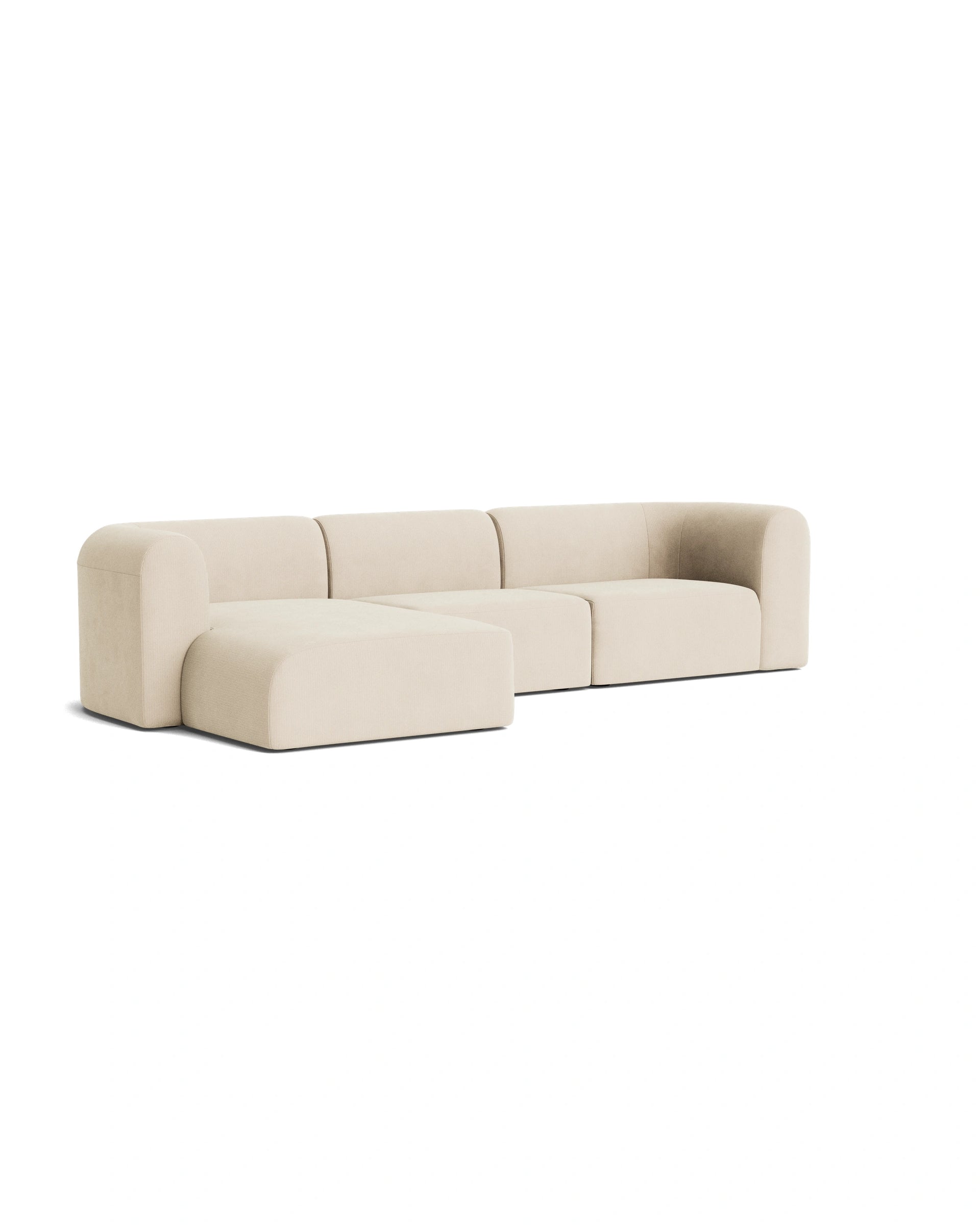 Berg 4 Seater LHF Chaise Sofa - Corduroy Mist