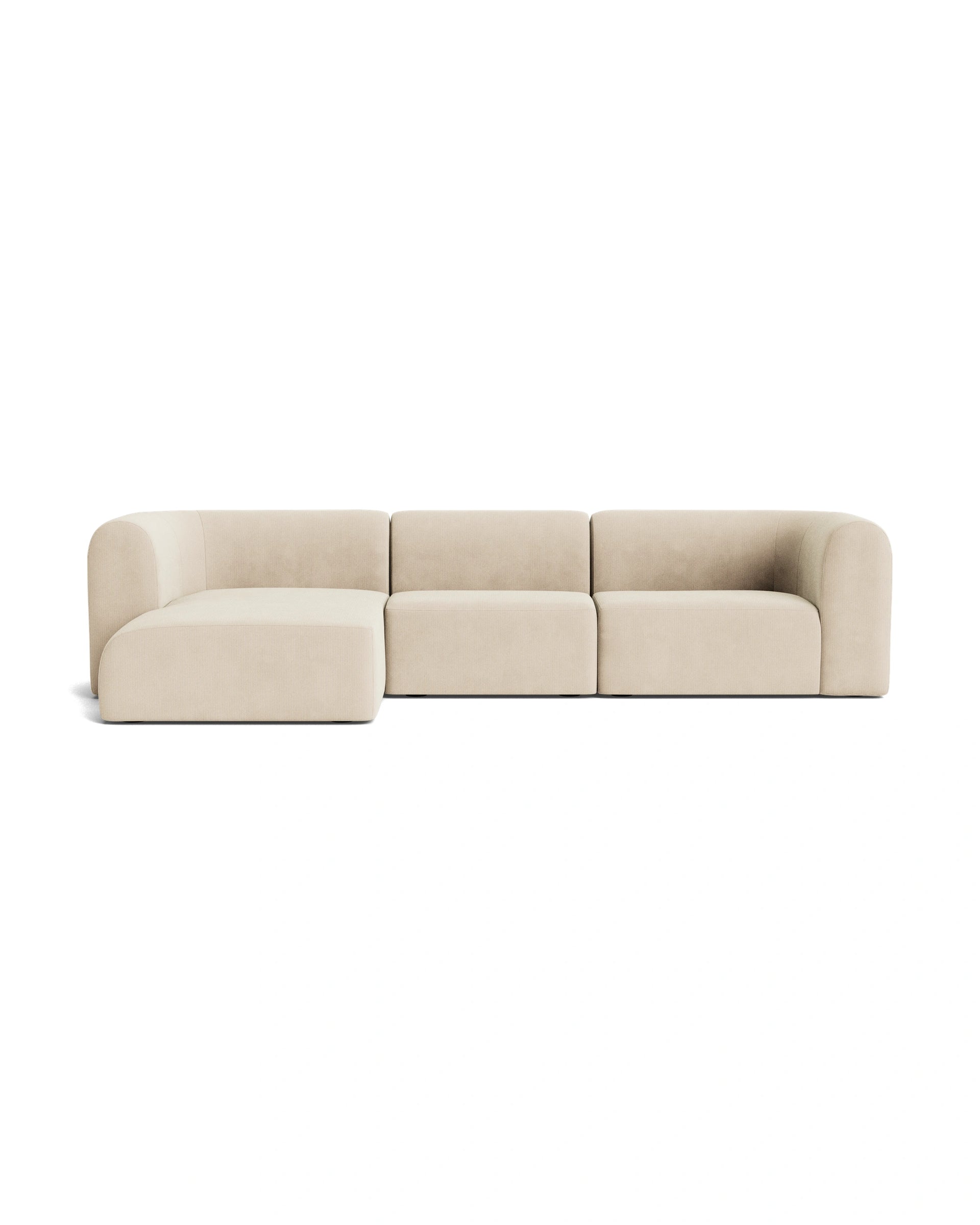 Berg 4 Seater LHF Chaise Sofa - Corduroy Mist