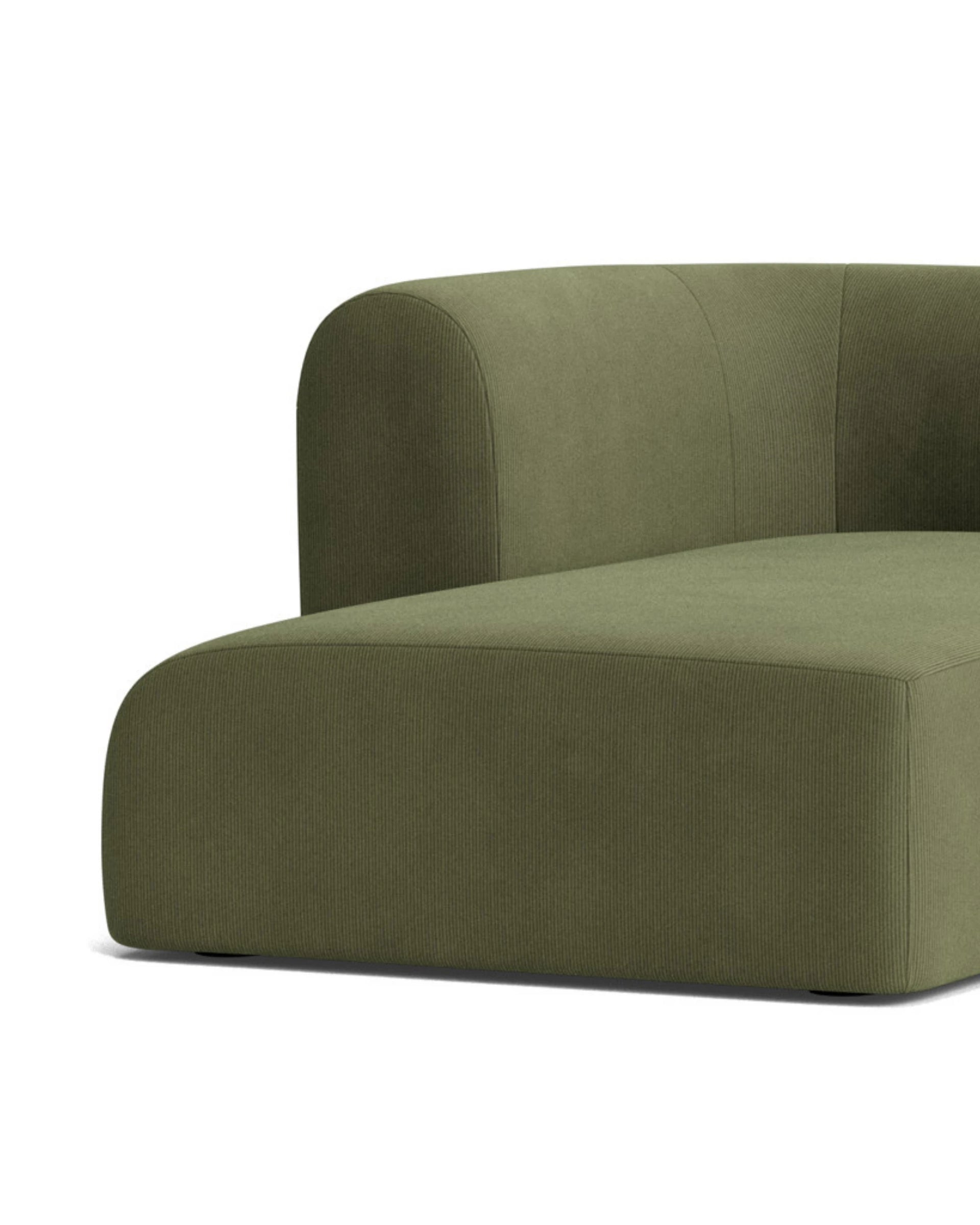 Berg 4 Seater LHF Chaise Sofa - Corduroy Forest